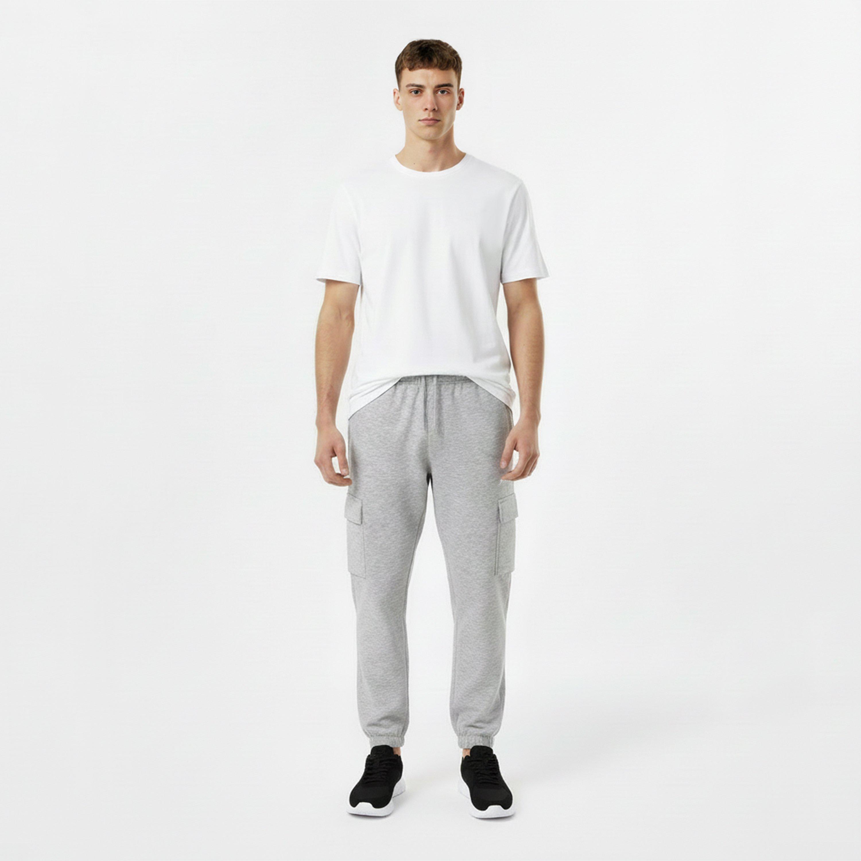 Grey - Slazenger - Fleece Cargo Pant Mens - 6