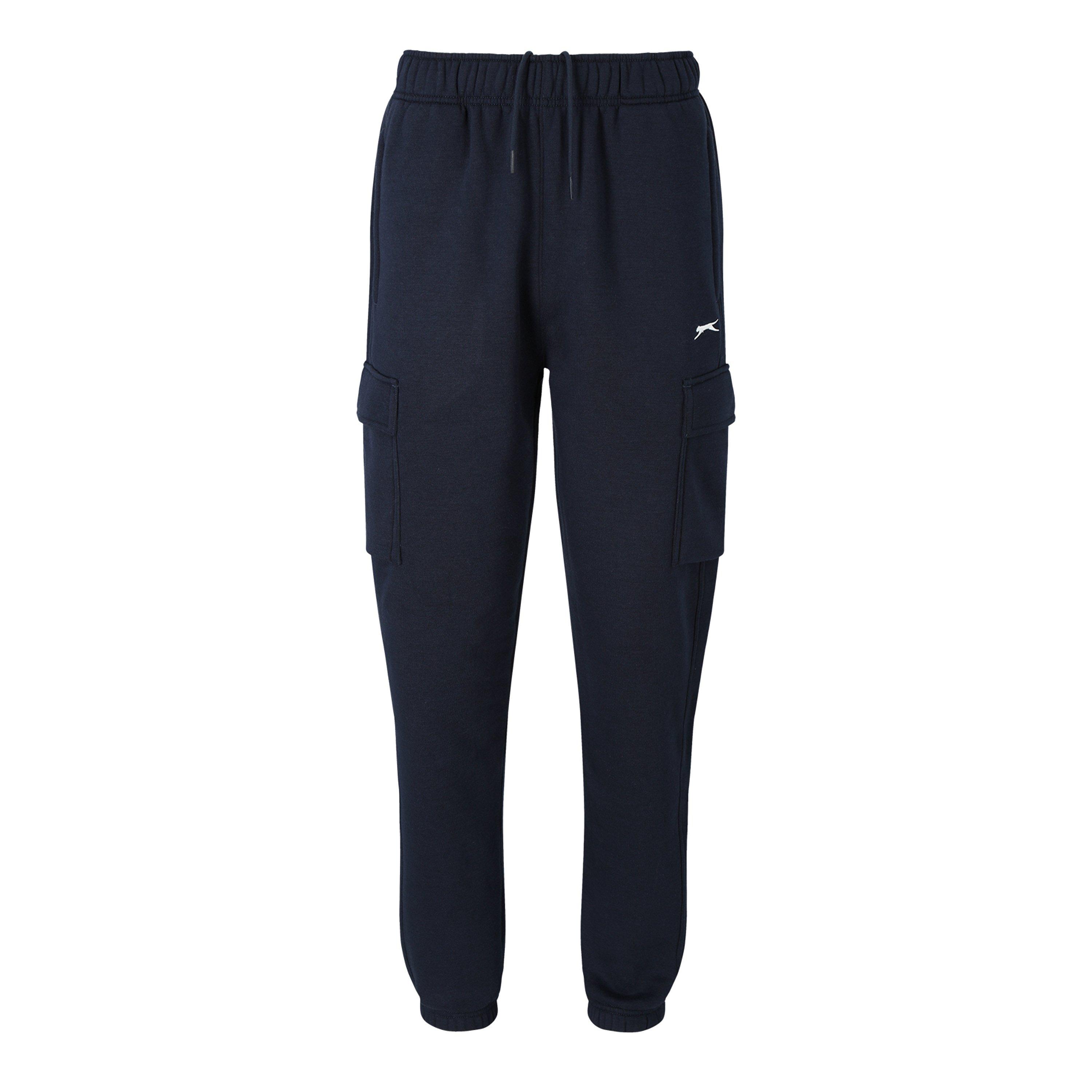 Navy - Slazenger - Fleece Cargo Pant Mens - 1
