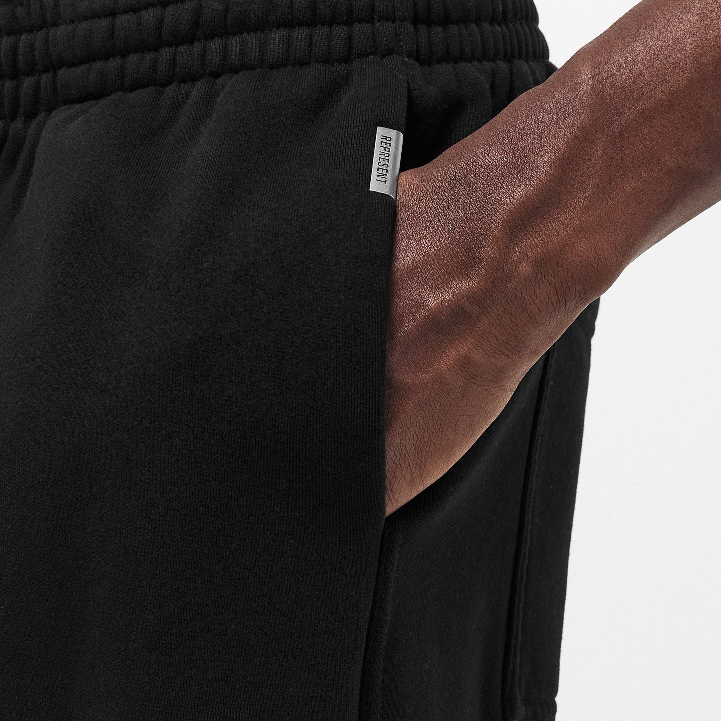 Black - Represent - Men's Closed Hem Fleece Jogging Bottoms - 5