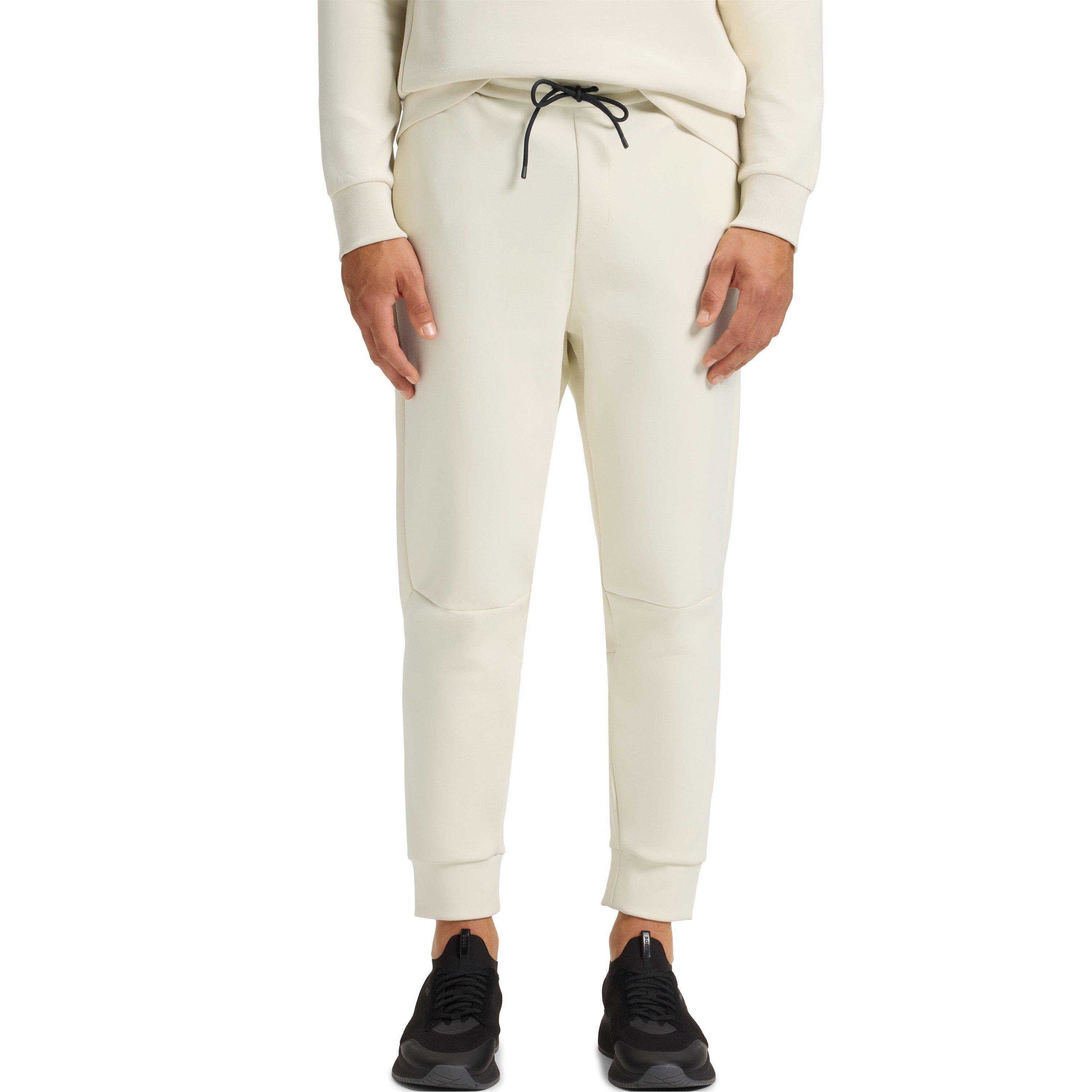 Open White - Boss - Mens BOSS GREEN Soft Cotton-Blend Jogging Bottoms - 2