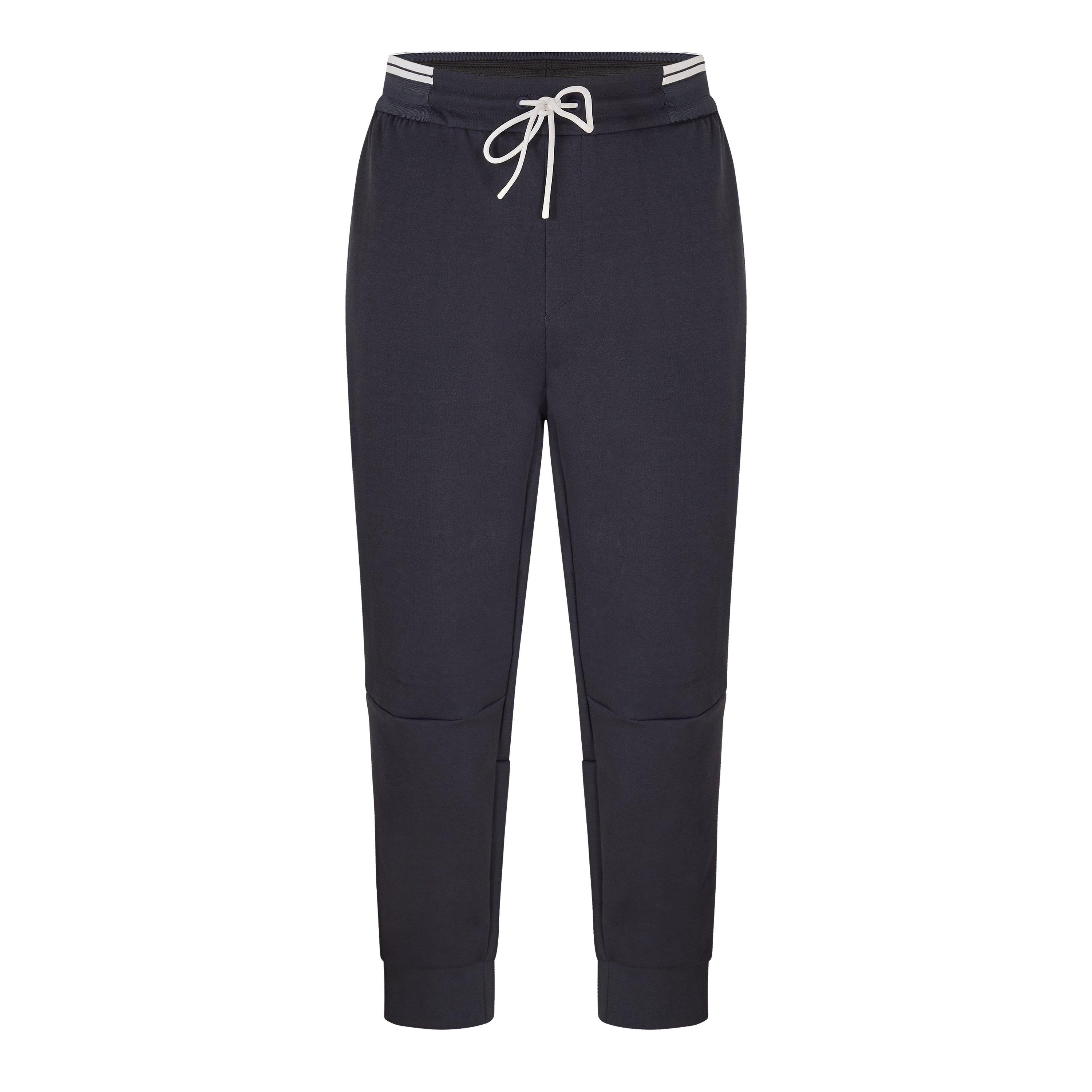 Boss Mens BOSS GREEN Soft Cotton-Blend Jogging Bottoms - Dark Blue - M