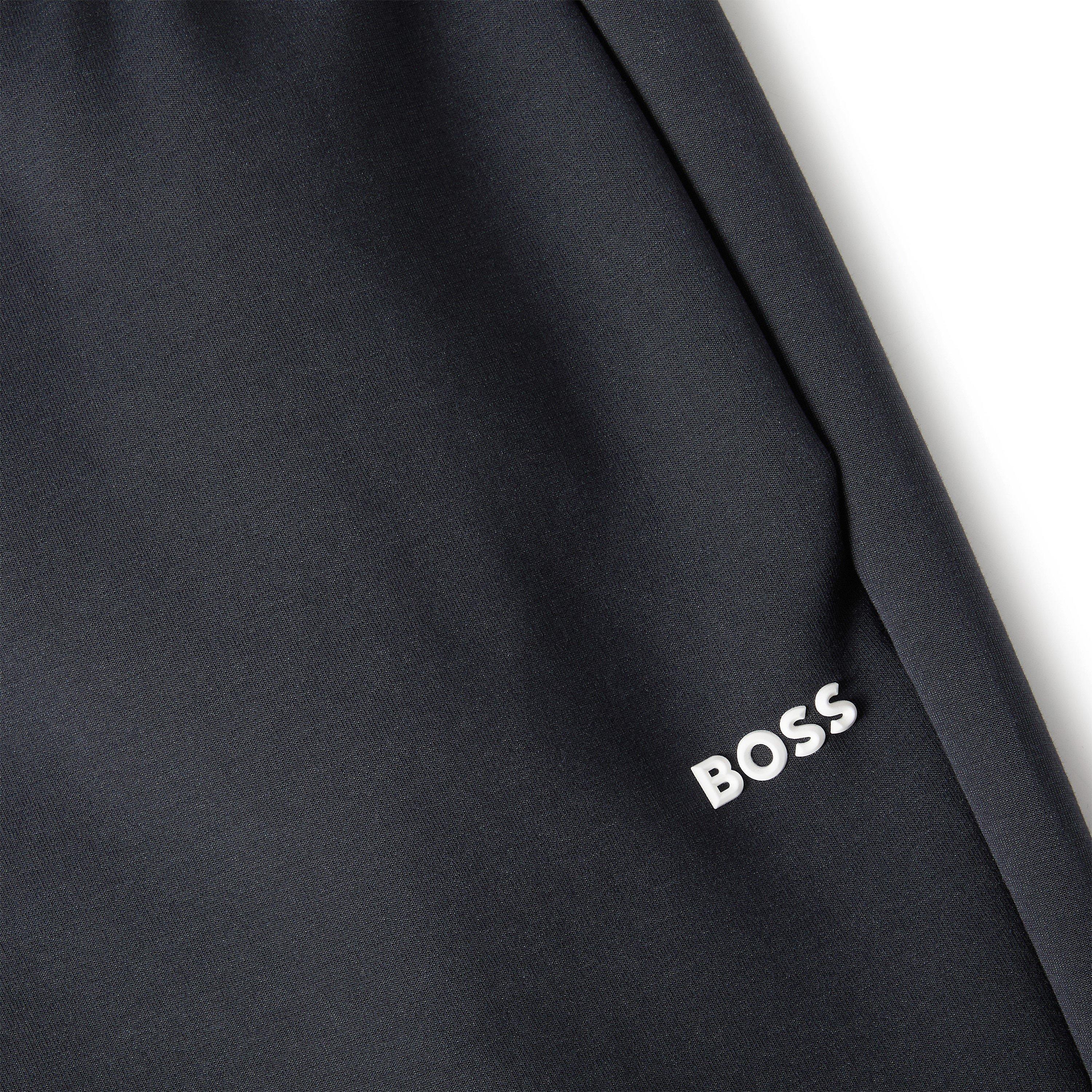 Dark Blue - Boss - Mens BOSS GREEN Soft Cotton-Blend Jogging Bottoms - 3