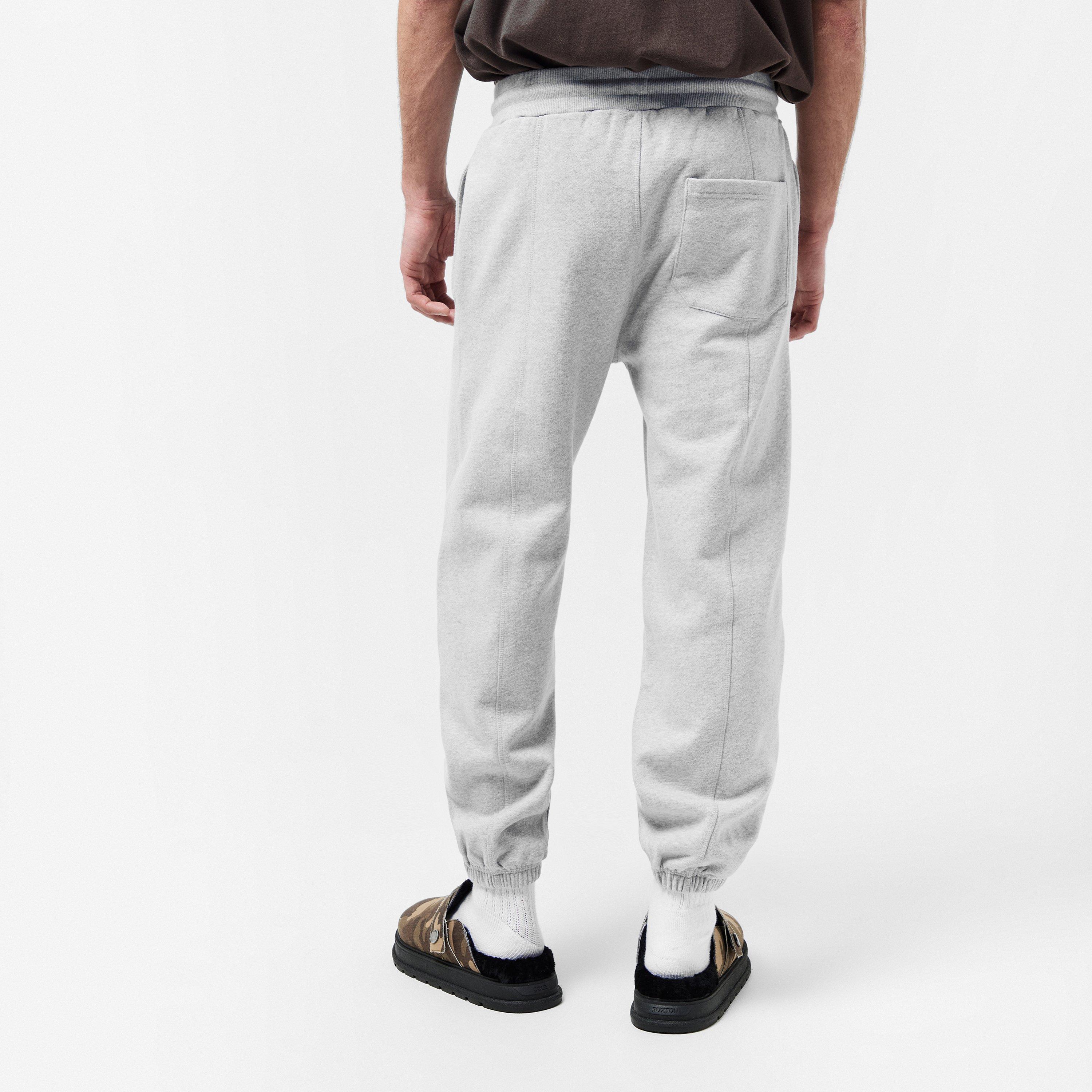 Light Grey Marl - Cole Buxton - Men's Fleece Closed Cuff Joggers - 4