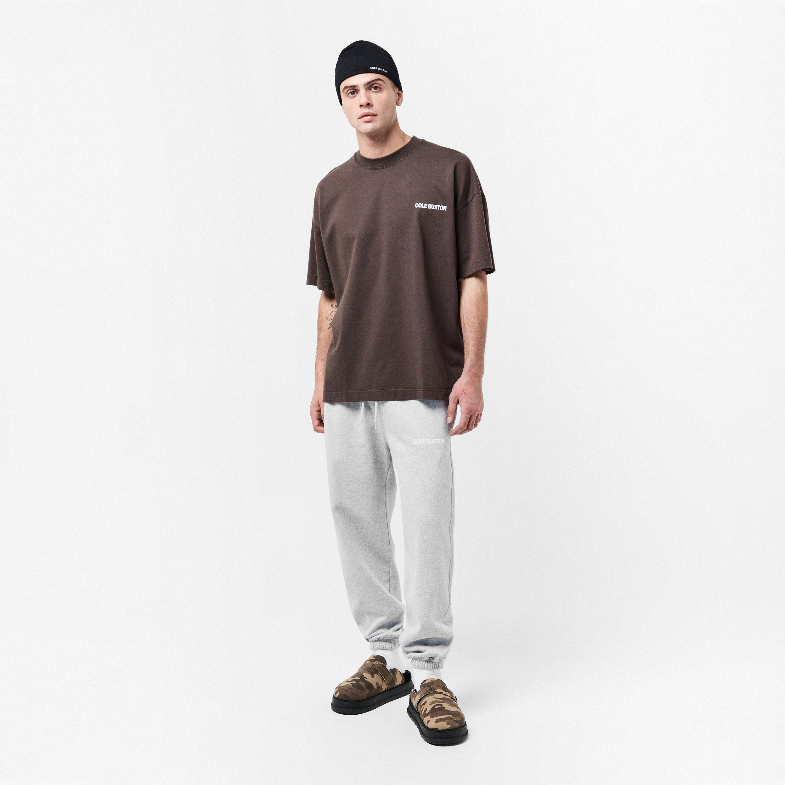 Light Grey Marl - Cole Buxton - Men's Fleece Closed Cuff Joggers - 6