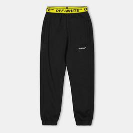 Off White Kids Closed Hem Fleece Jogging Bottoms