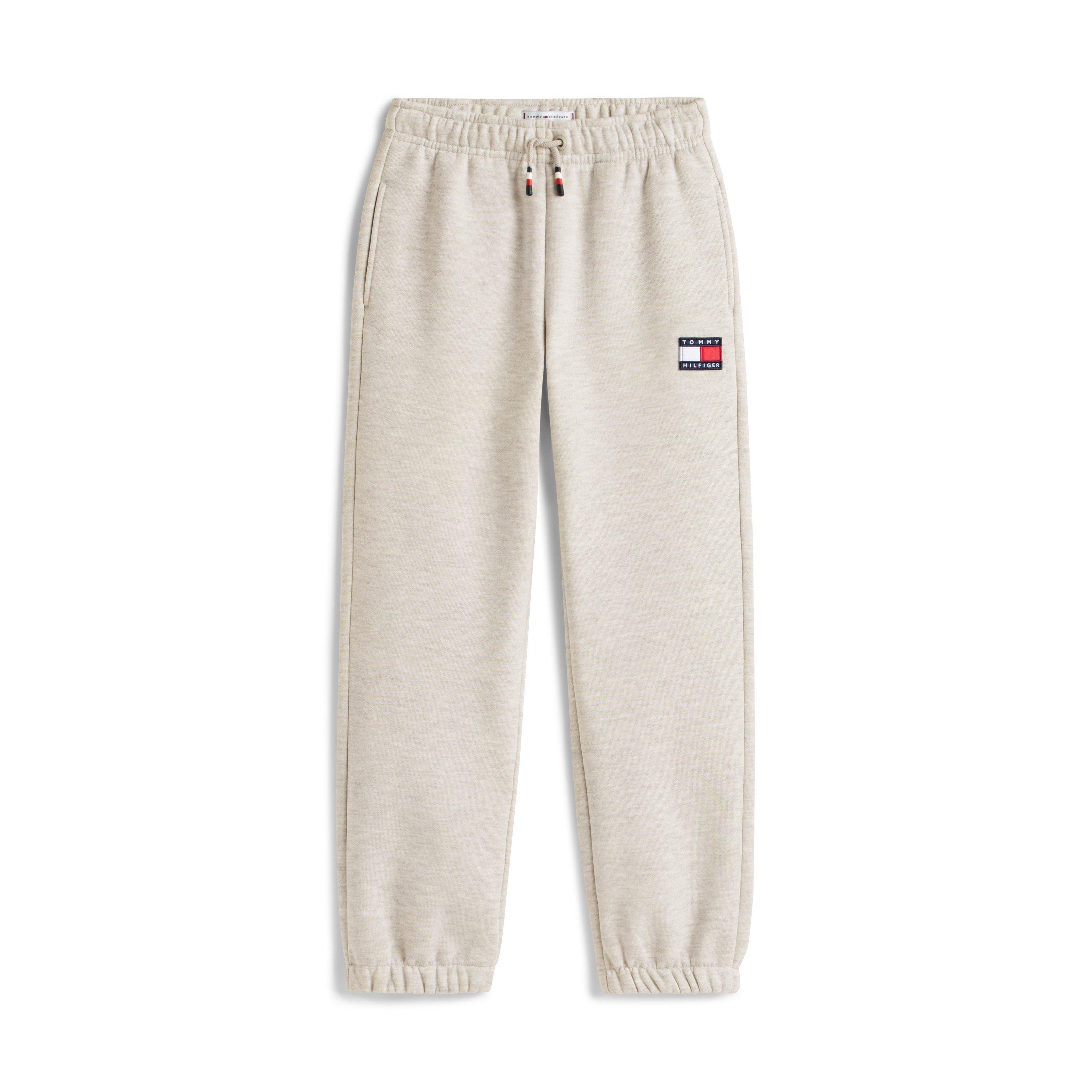 Tommy Hilfiger Boys Kids' Heritage Jog Closed Hem Fleece Joggers - Light Grey P01 - 8Y