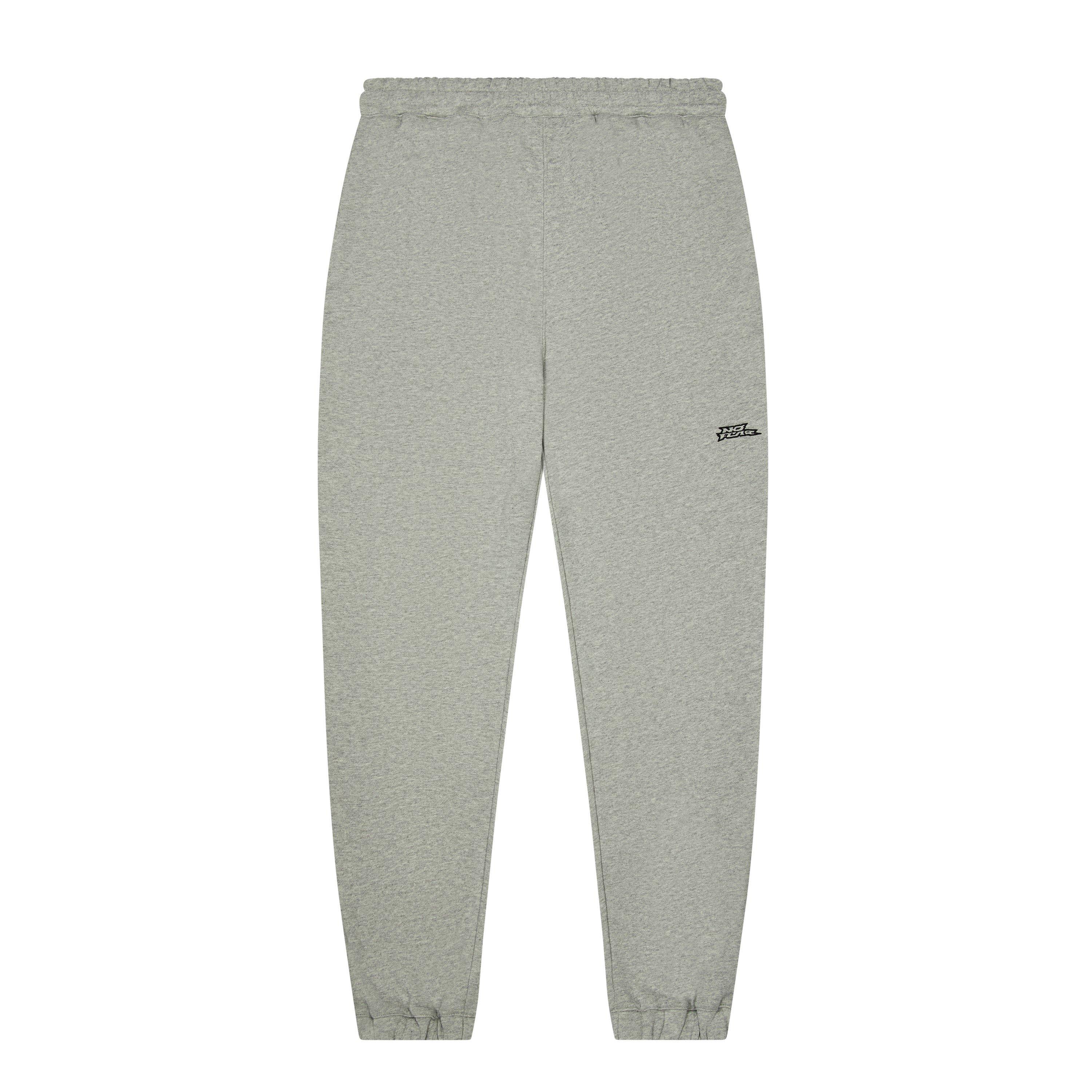 No Fear Men's Cuffed Jogging Bottoms - Grey Marl - M