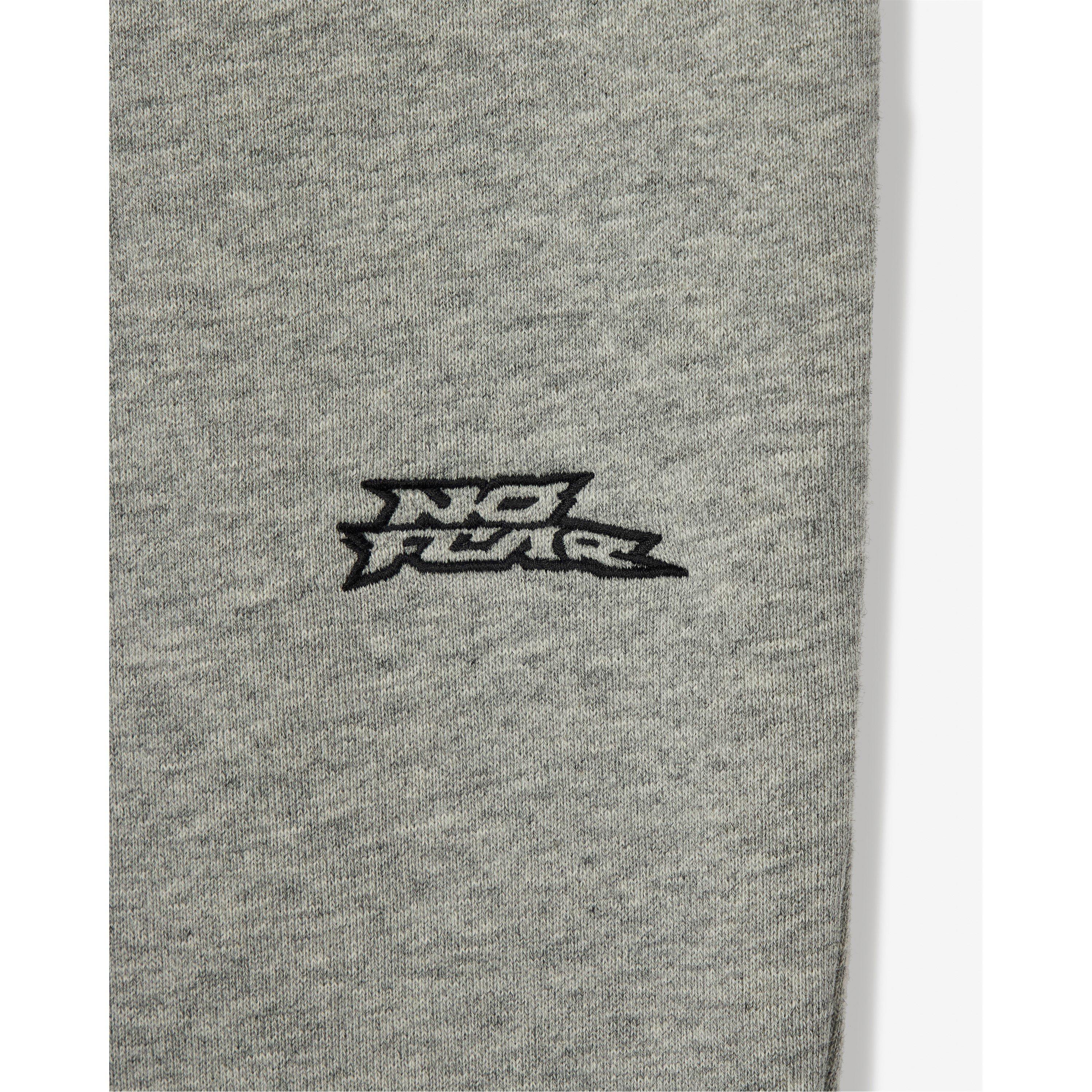 Grey Marl - No Fear - Mens Cuffed Jogging Bottoms - 3
