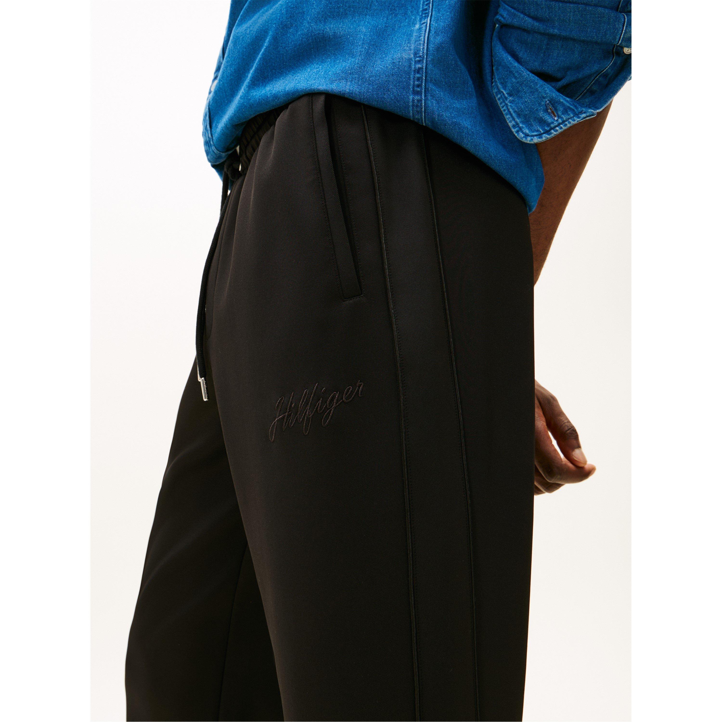 Black - Tommy Hilfiger - Men's Open Hem Fleece Joggers - 3