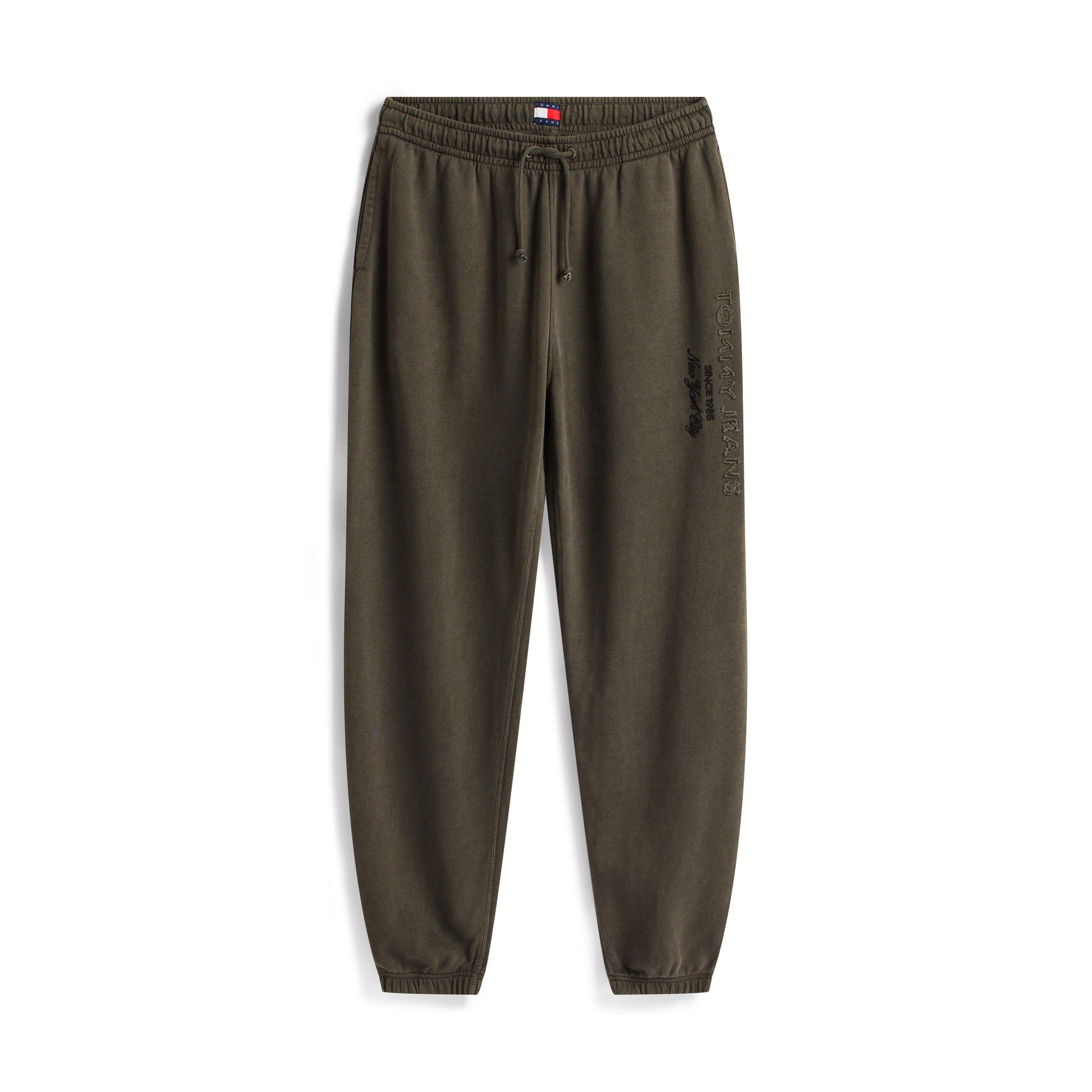 Black - Tommy Jeans - Men's New Classic Closed Hem Fleece Joggers - 1