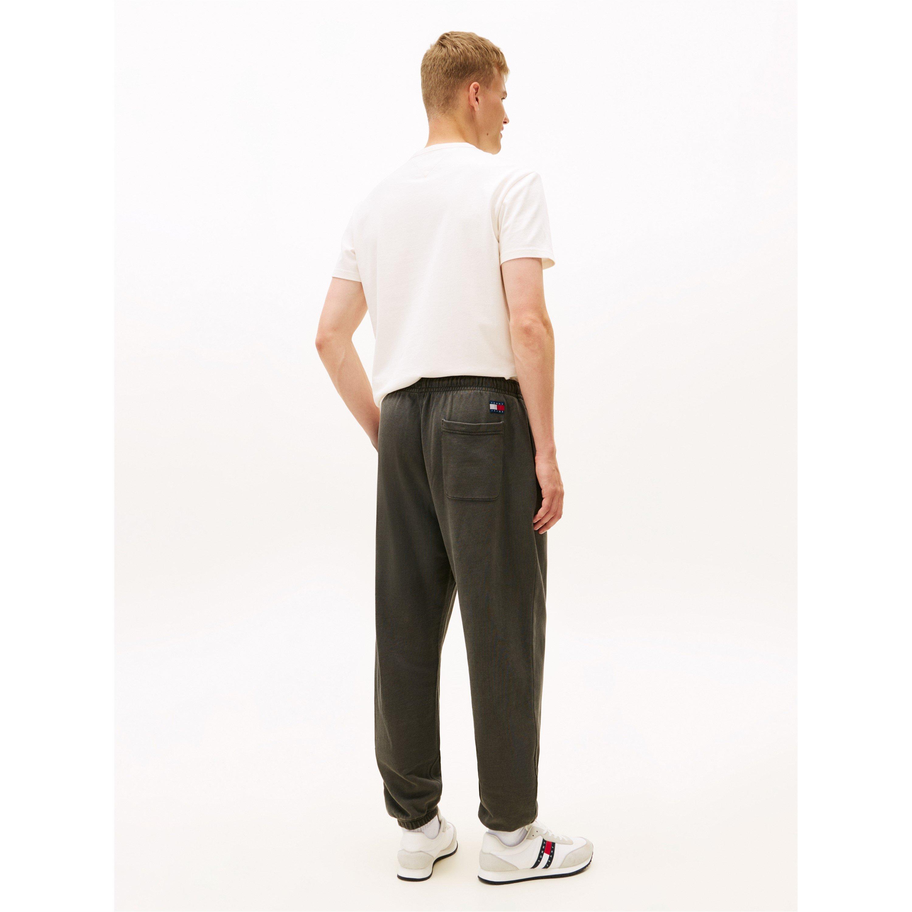 Noir - Tommy Jeans - Men's New Classic Closed Hem Fleece Joggers - 6