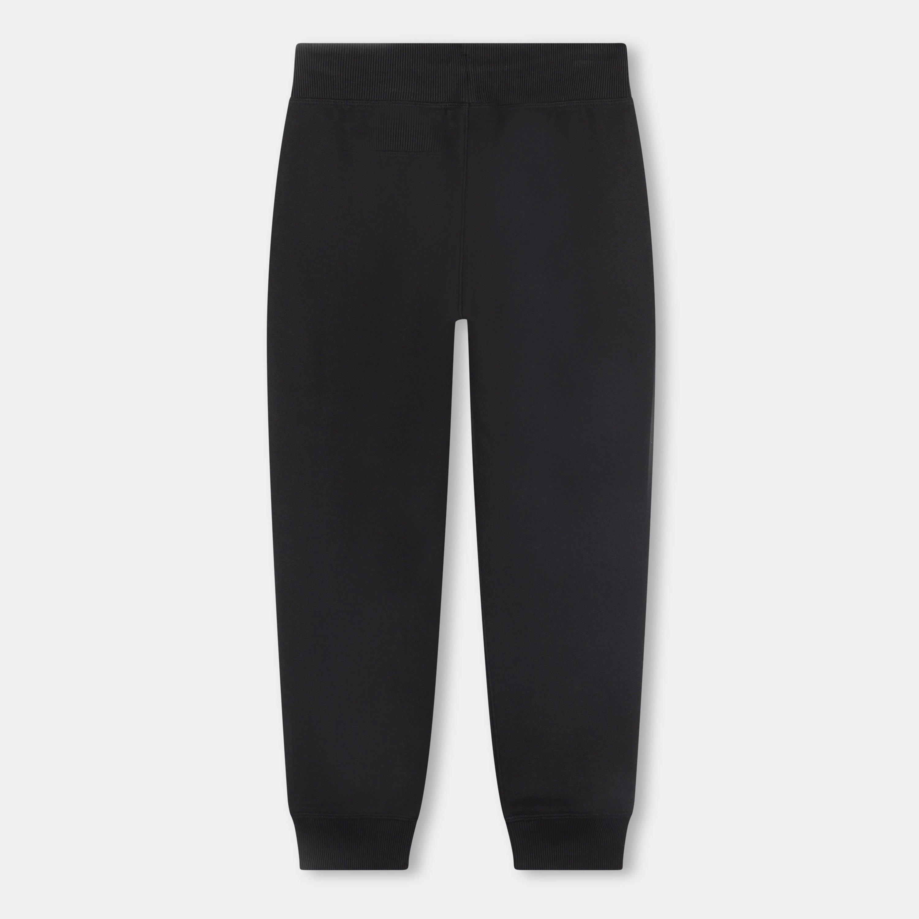 Noir - Hugo - Kids' Split Logo Closed Hem Fleece Joggers - 2
