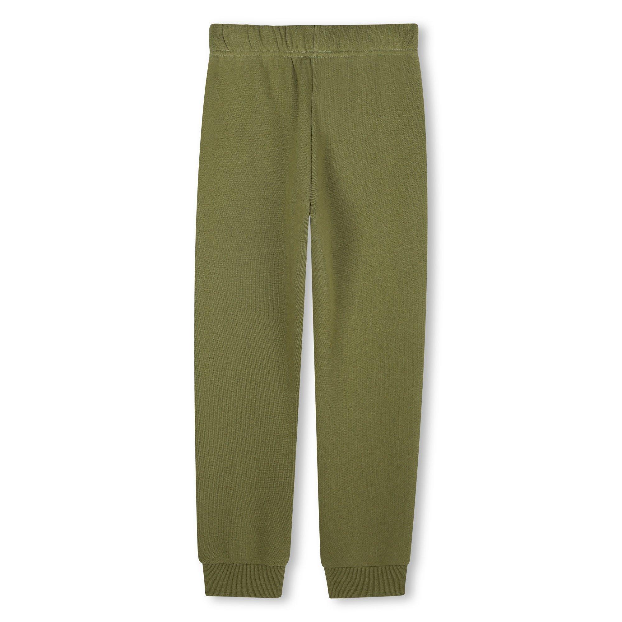 Dark Green - Kenzo - Kids' Tiger Closed Hem Fleece Joggers - 2