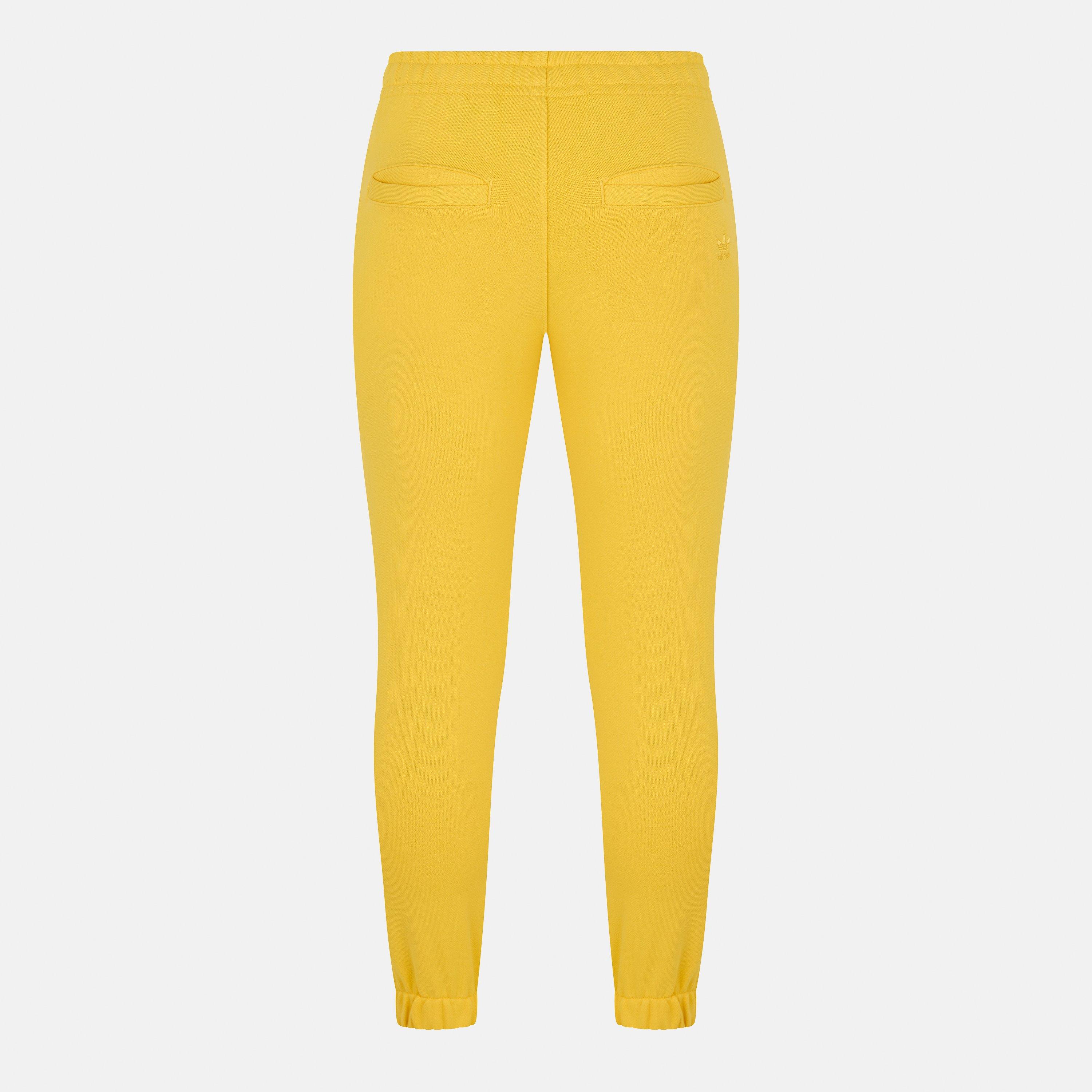 Yellow - adidas Originals - Unisex Adults Closed Cuff Fleece Joggers - 2
