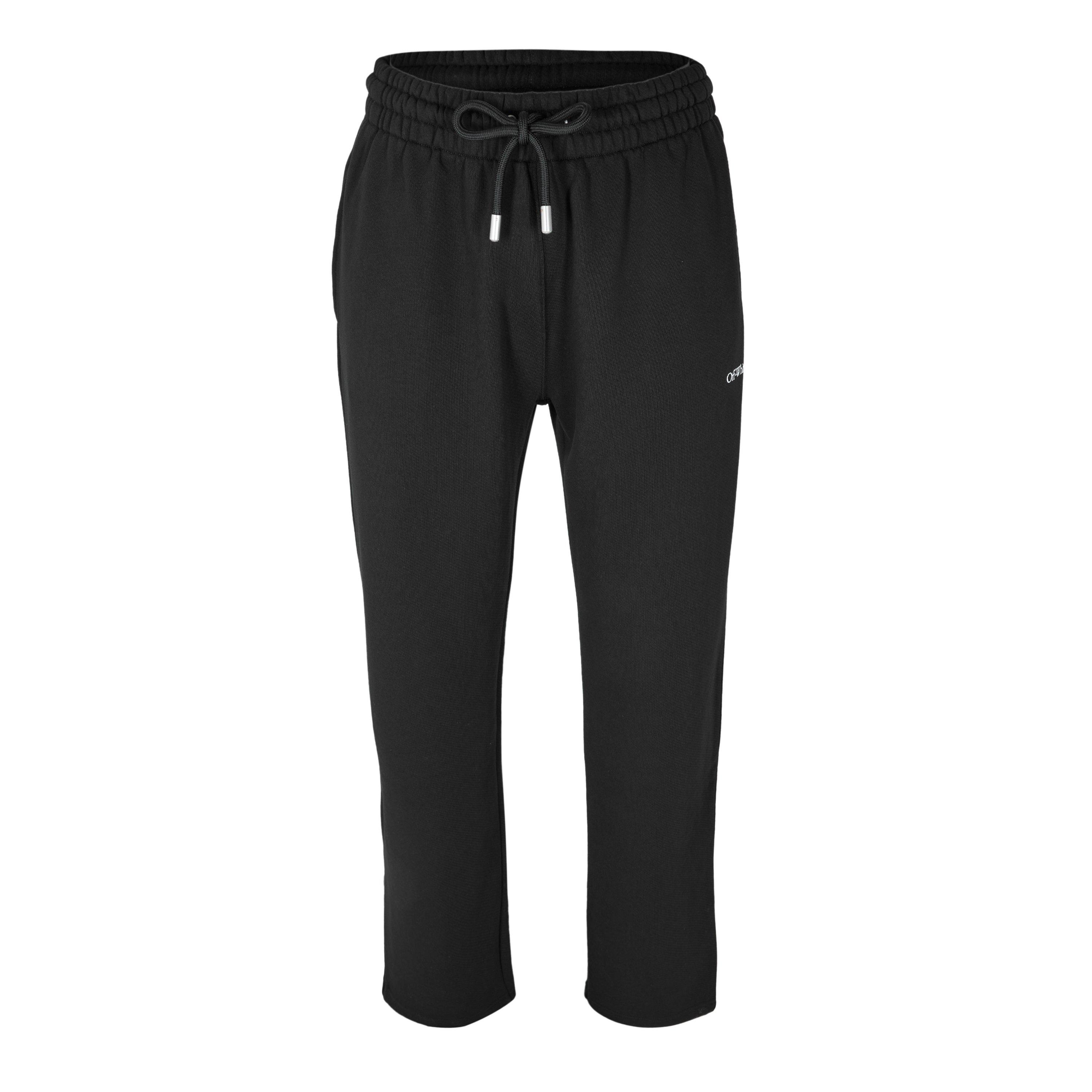 Off White Men's Arrow Fleece Closed Hem Joggers - Black-White - Size 2XL