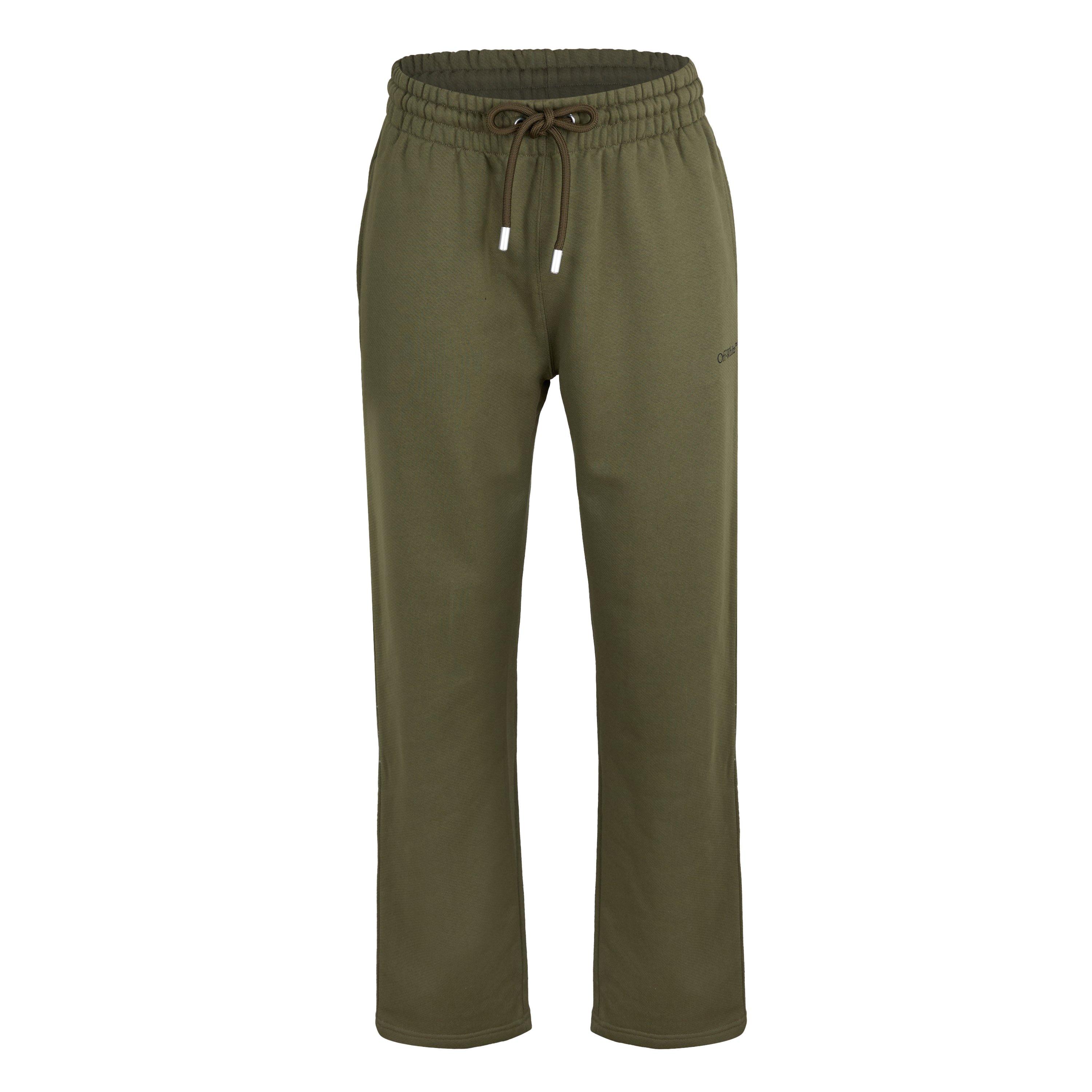 Off White Men's Arrow Fleece Closed Hem Joggers - Moss/Black - XS