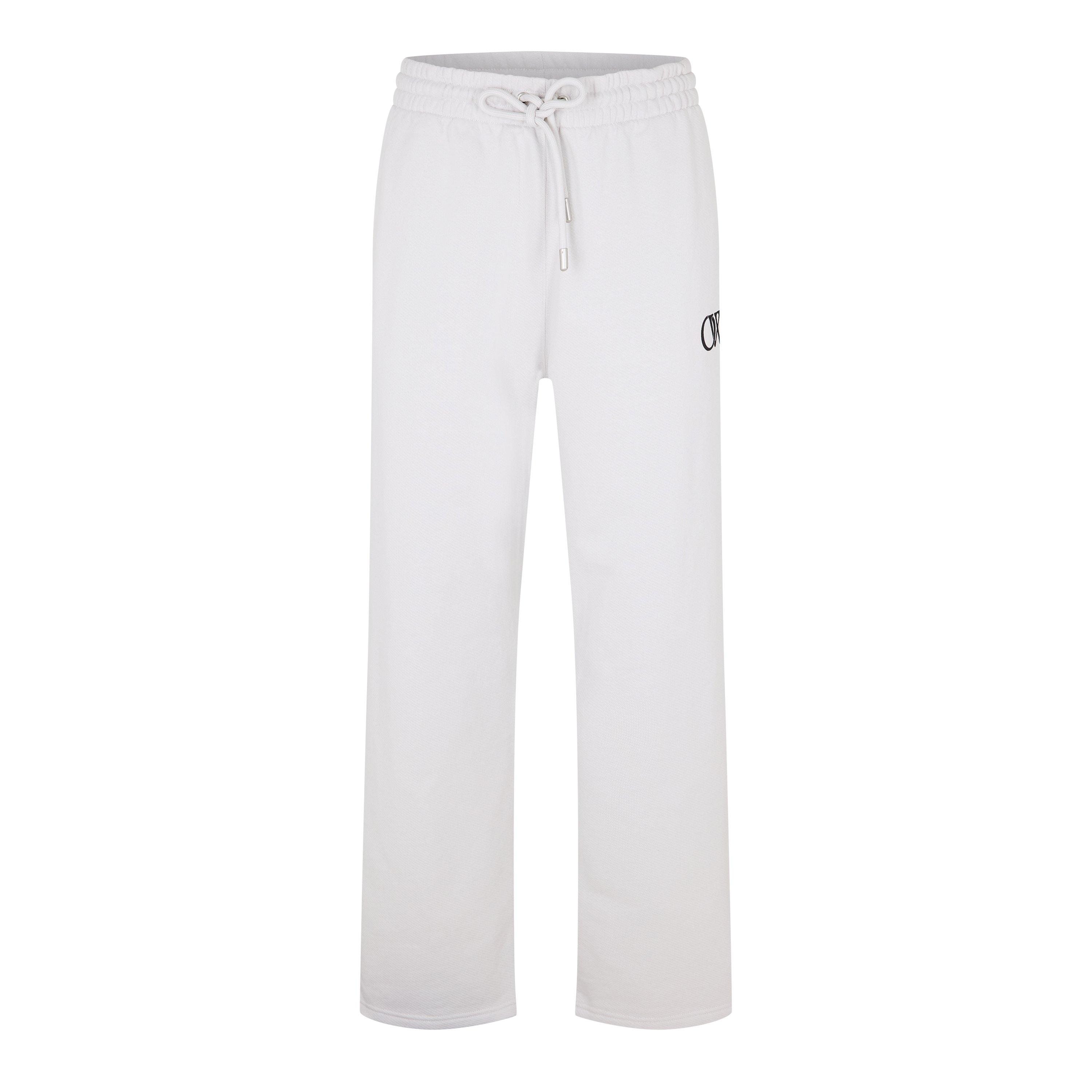 Off White Men's Closed Hem Fleece Joggers - Stone/Black - S