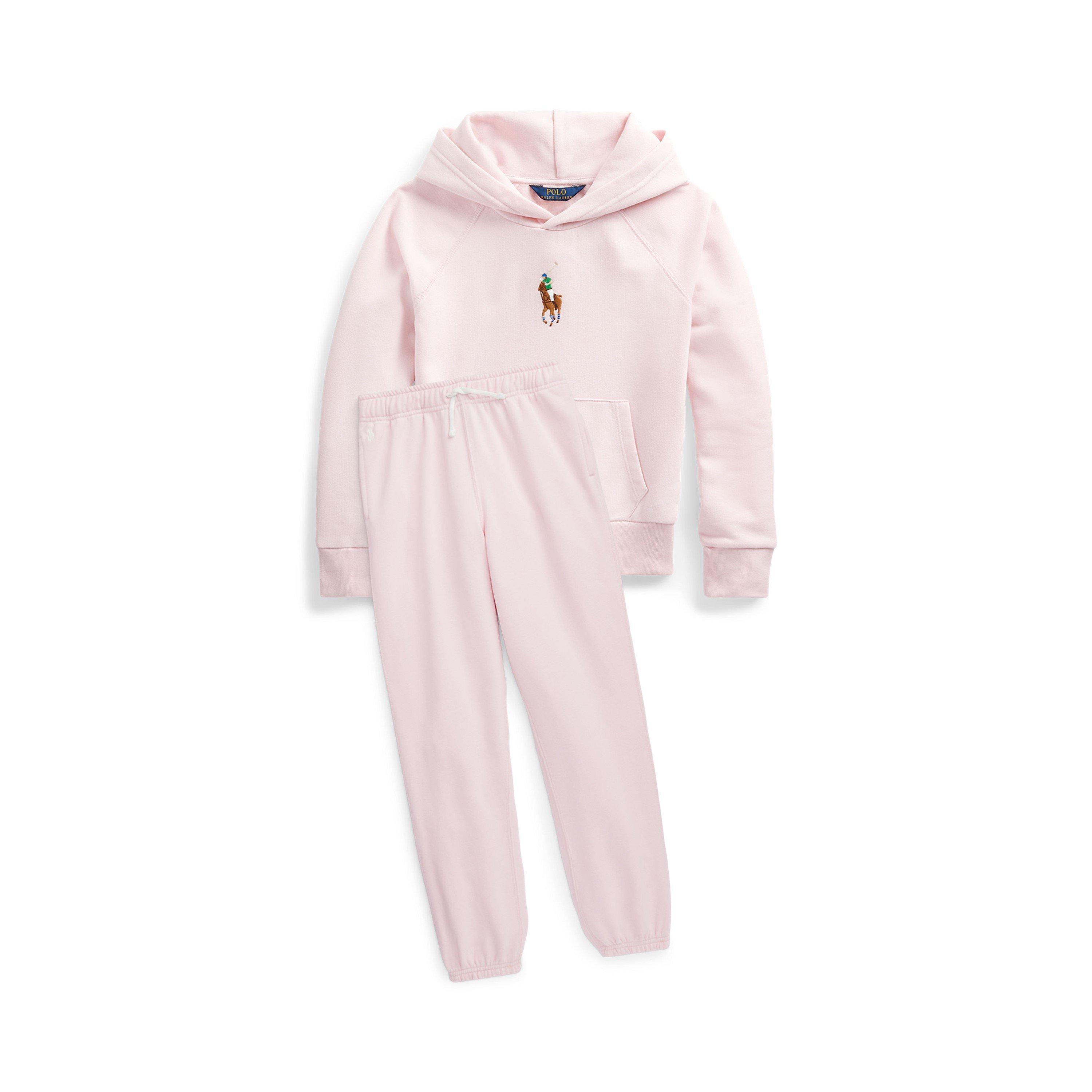 Polo Ralph Lauren Kids' Fleece Closed Hem Jogger - Hint Of Pink - Size 4Y