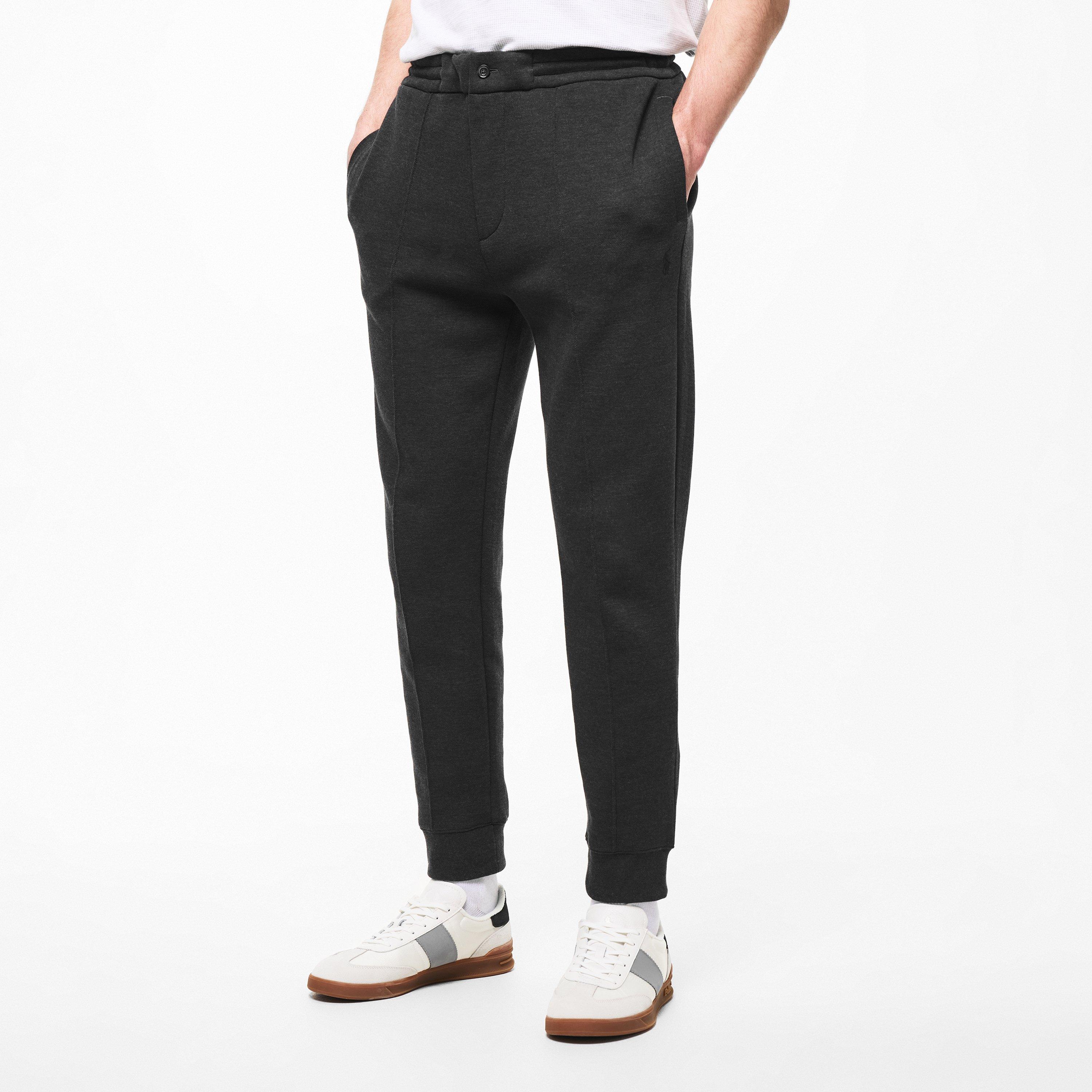 Dark Charcoal - Polo Ralph Lauren - Men's LuxeTech Closed Hem Fleece Joggers - 3