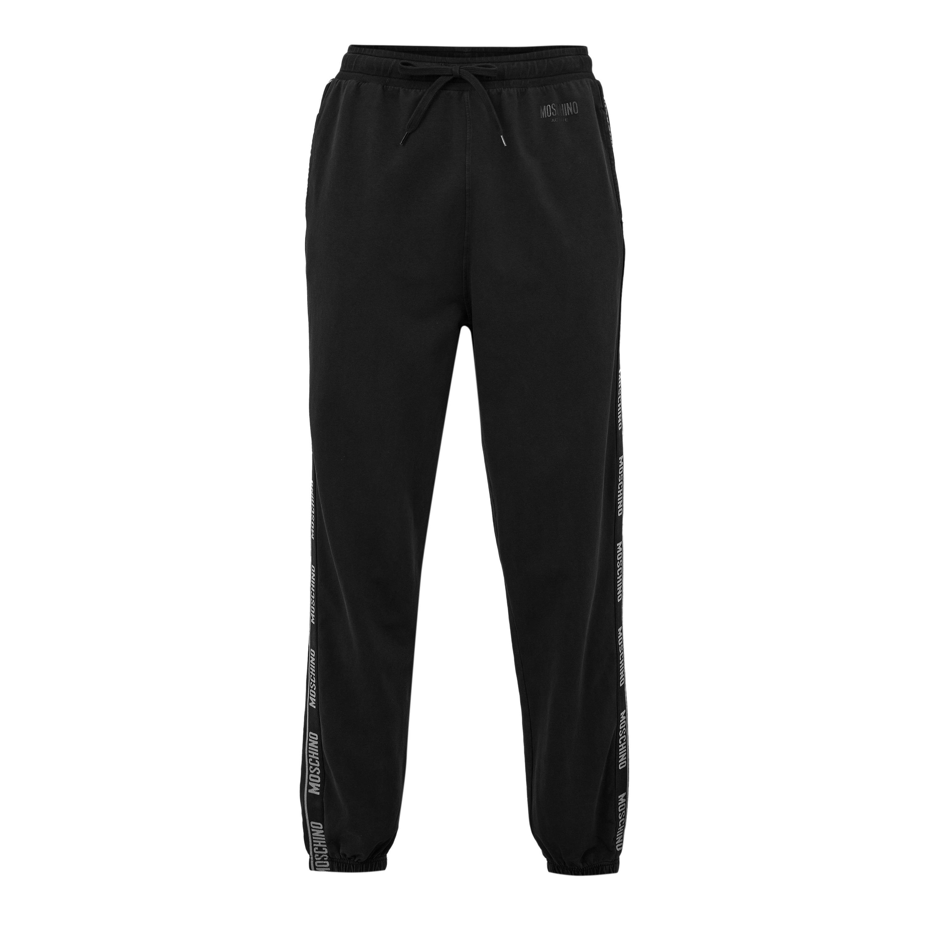 Black - Moschino - Men's Closed Hem Fleece Joggers - 1