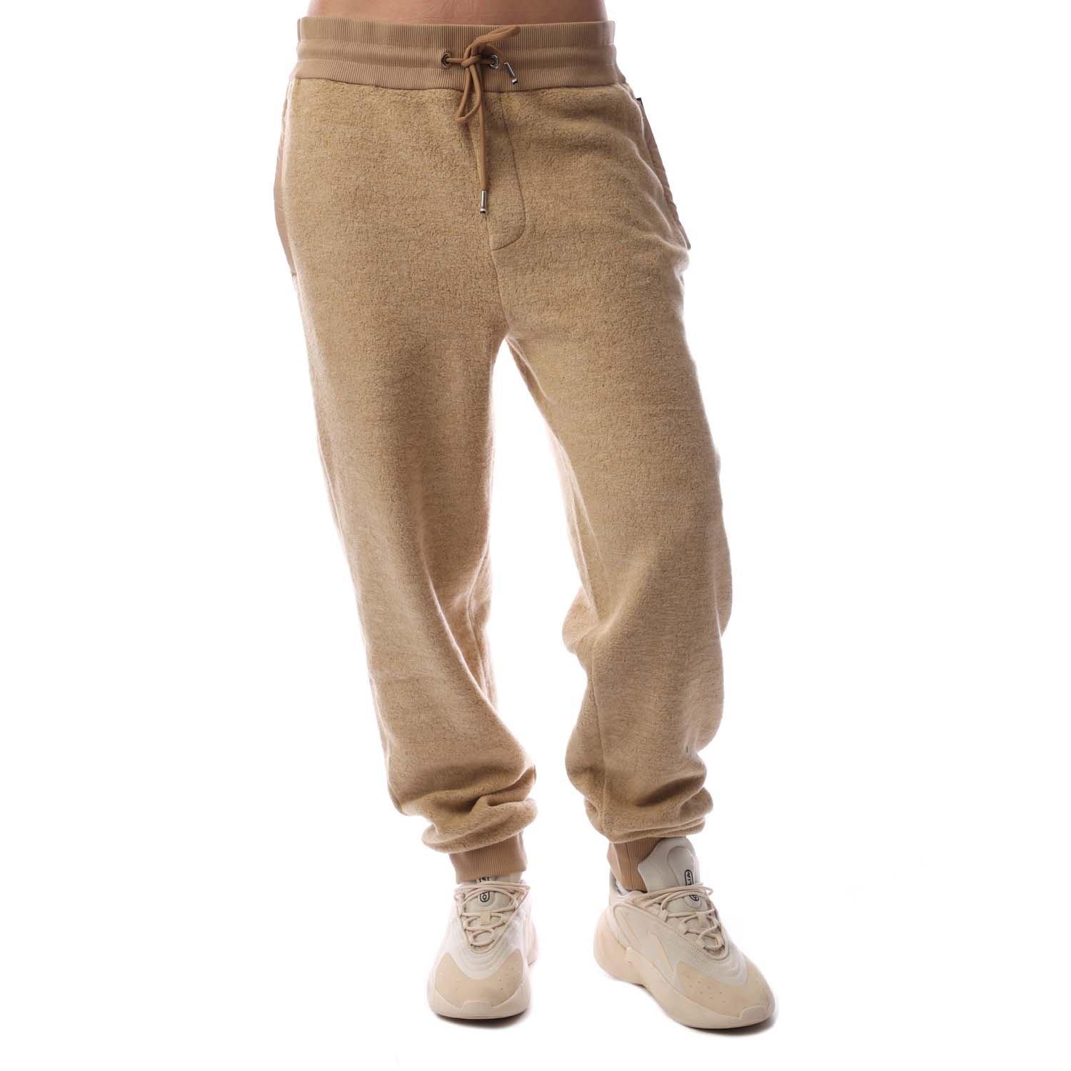 Boss Men's Cuffed Fleece Joggers - Beige - XL