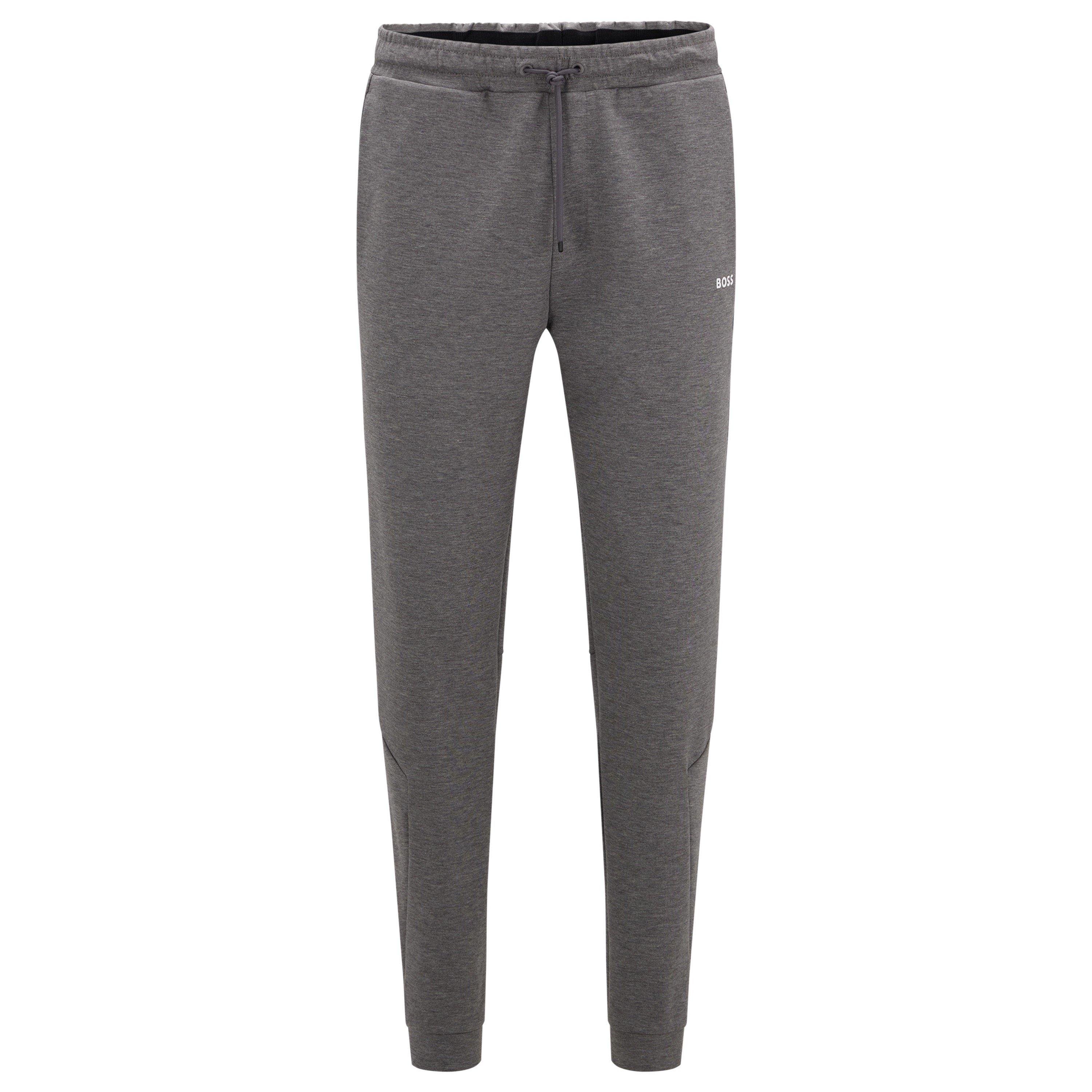 Boss Men's Hadiko Closed Hem Fleece Joggers - Medium Grey - S