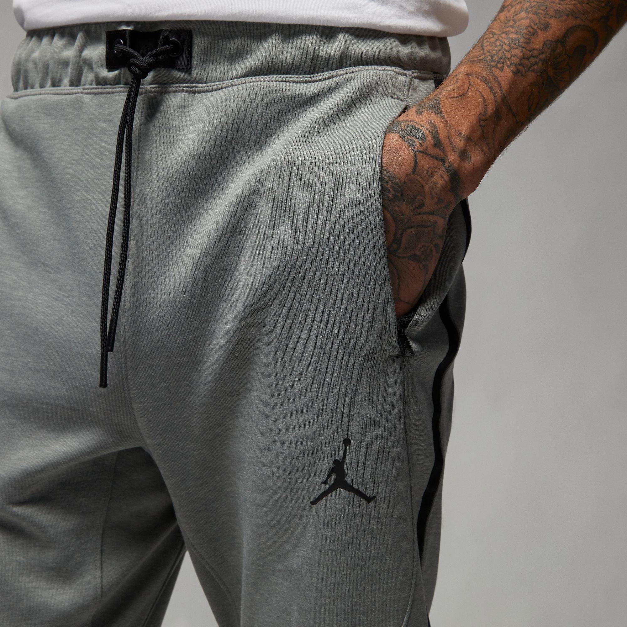 Gris/Negro - Air Jordan - Jordan Dri-FIT Sport Air Fleece Pants Men's - 3