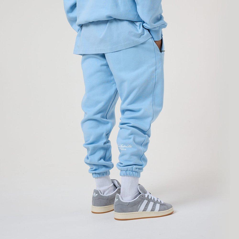 Blu placido - Tela Cruz - Men's Closed Hem Fleece Jogging Bottoms - 2