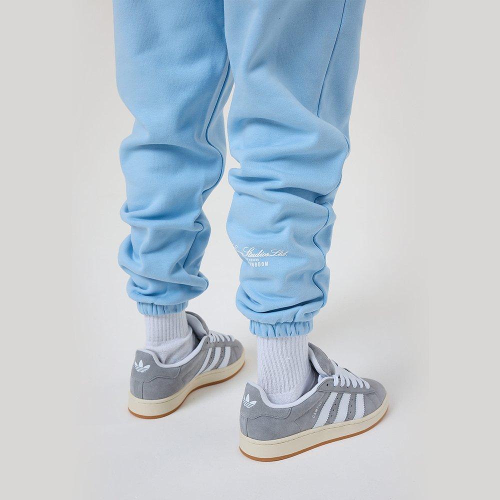 Blu placido - Tela Cruz - Men's Closed Hem Fleece Jogging Bottoms - 3