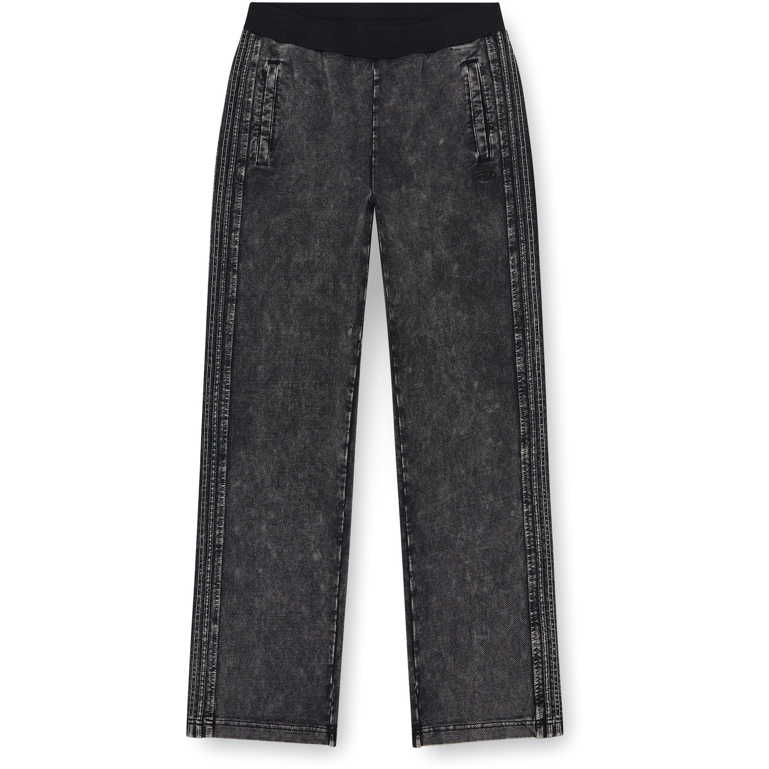Grey - Diesel - Men's Open Hem Fleece Jogging Bottoms - 1