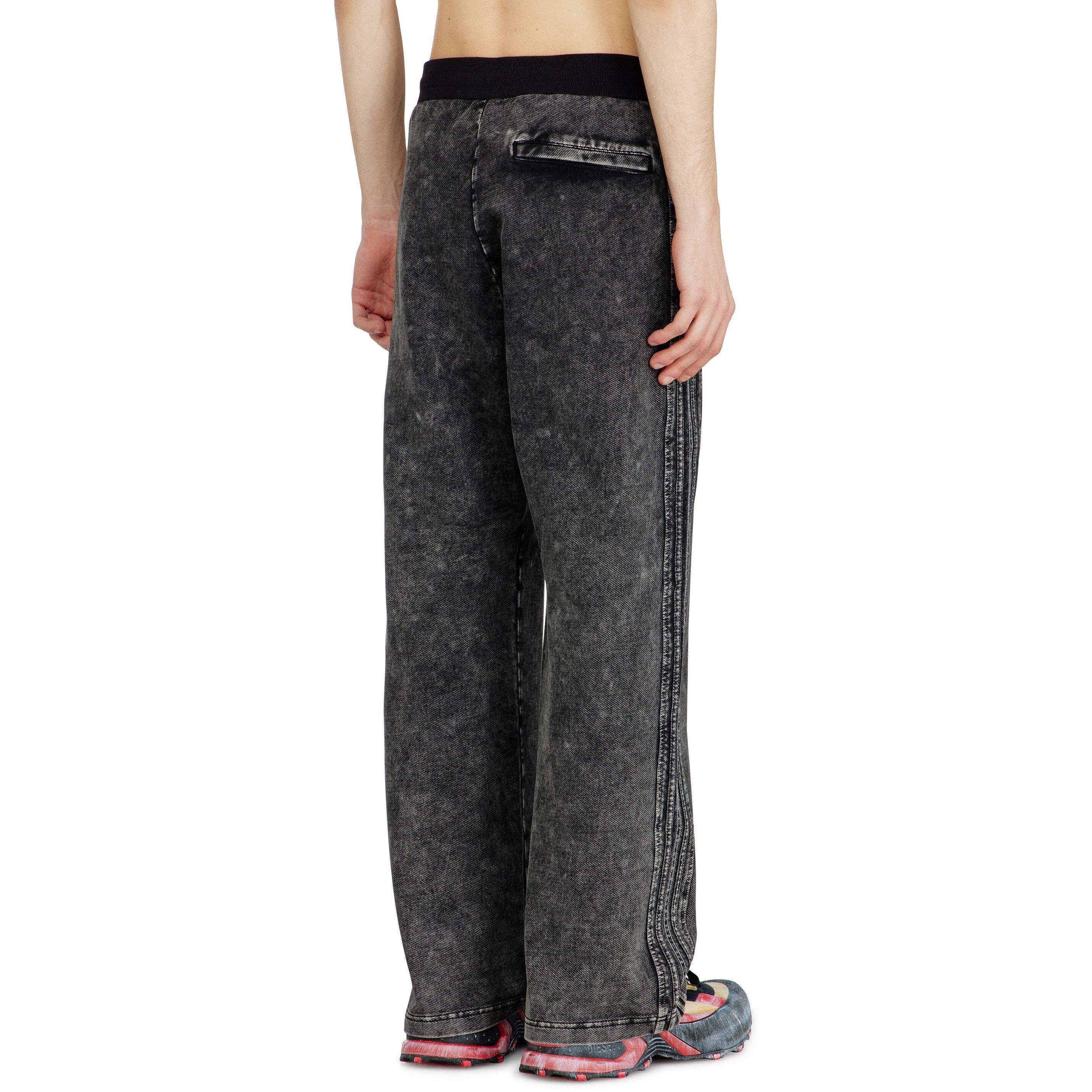 Grey - Diesel - Men's Open Hem Fleece Jogging Bottoms - 2