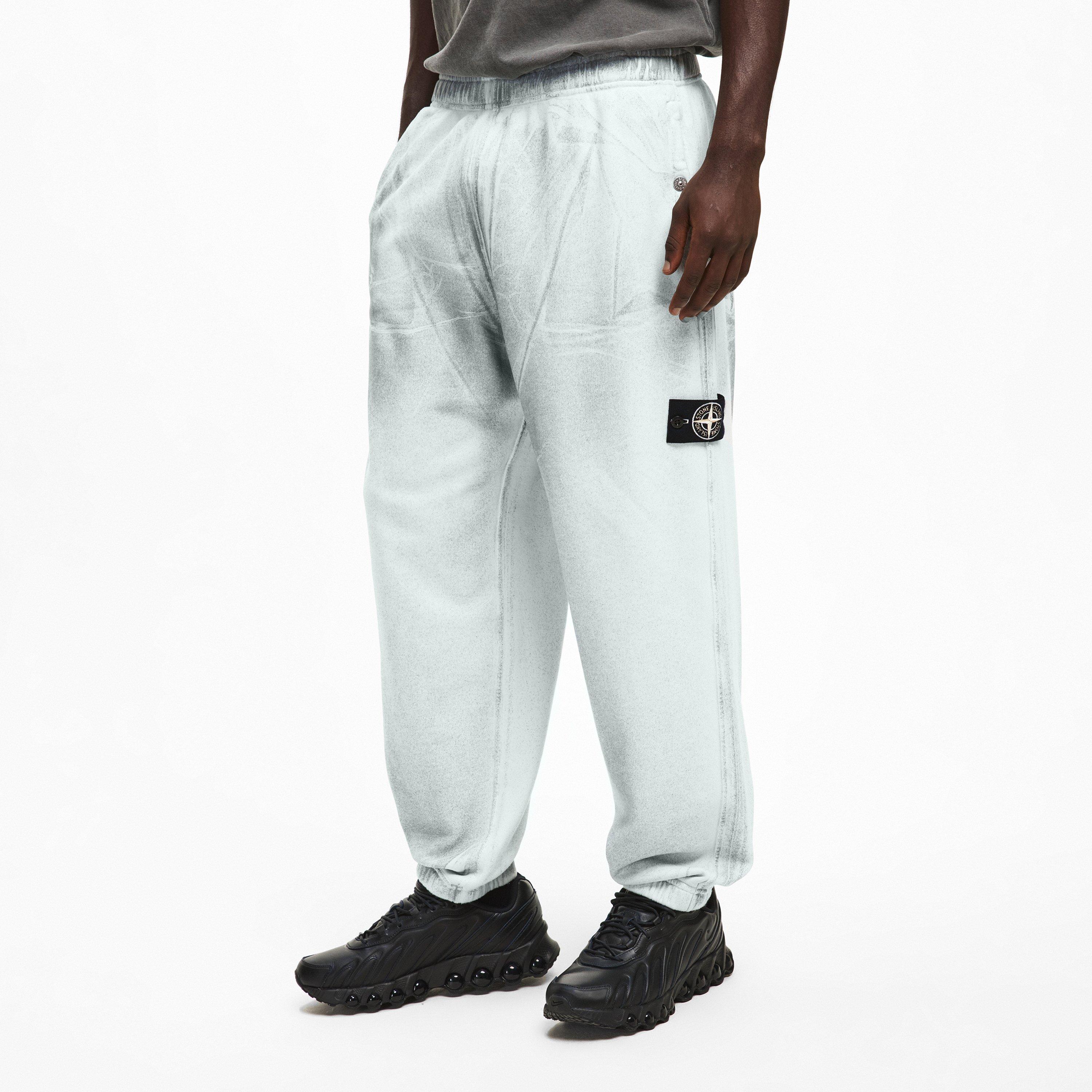 Sky Blue V0041 - Stone Island - Men's Reflect Closed Hem Fleece Joggers - 3