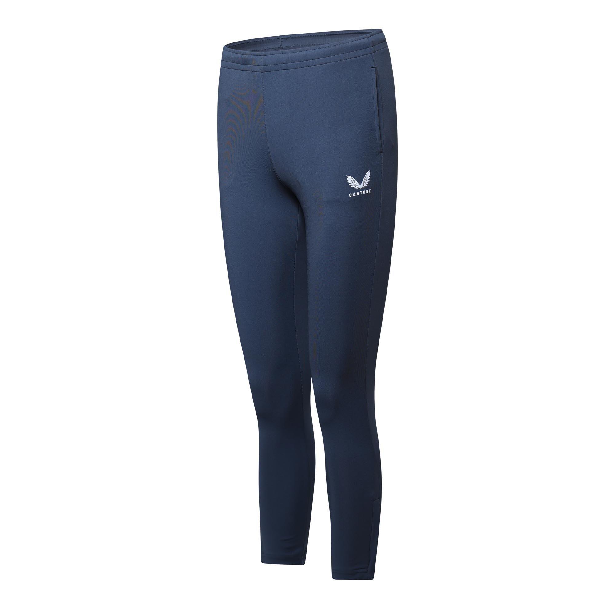 Dark Slate - Castore - Unisex Kids' Closed Hem Fleece Jogging Bottoms - 1