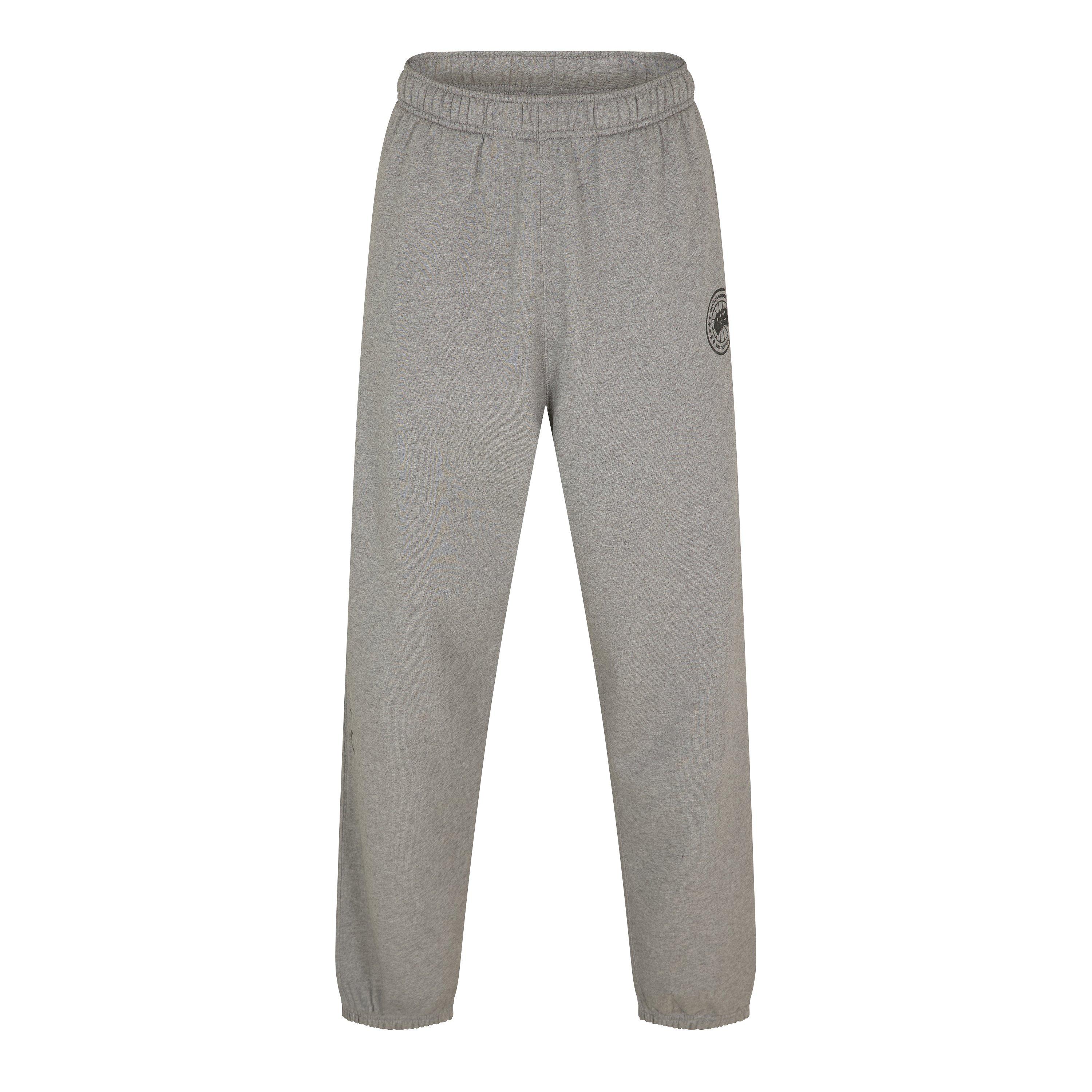 Stone Heather - Canada Goose - Men's Rove Logo Closed Hem Fleece Joggers - 1