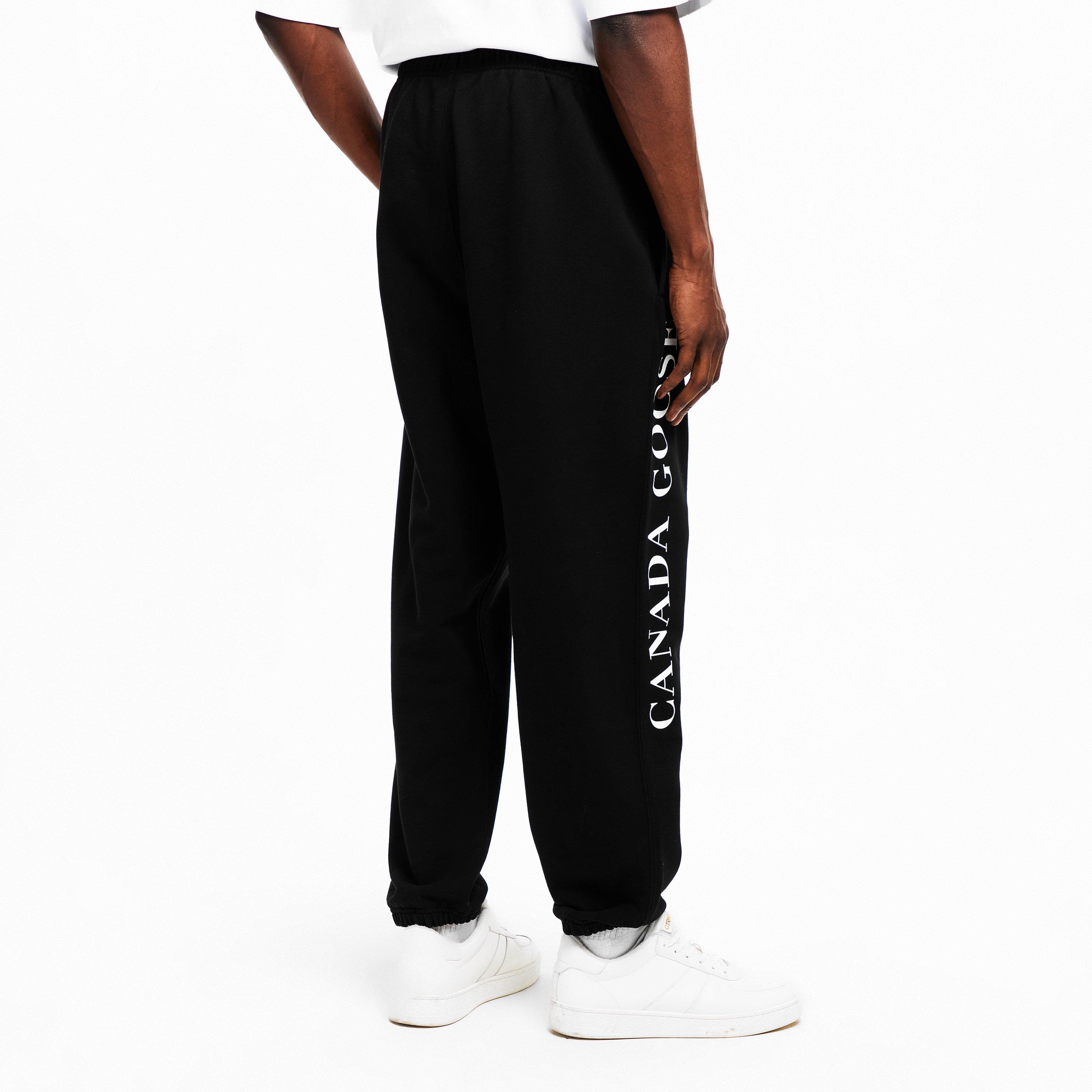 Black - Canada Goose - Men's Rove Logo Closed Hem Fleece Joggers - 4