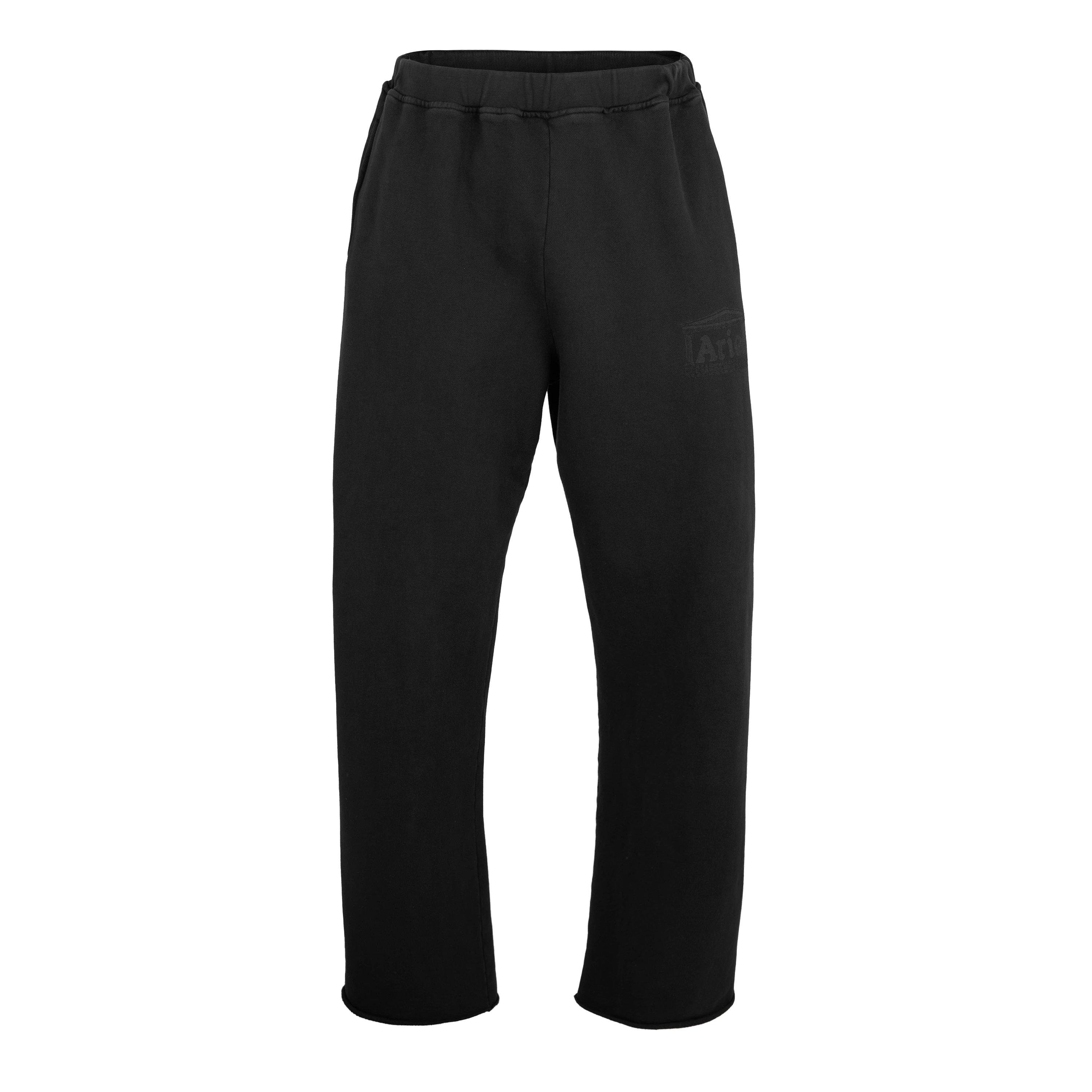Black - Aries - Men's Closed Hem Fleece Joggers - 1