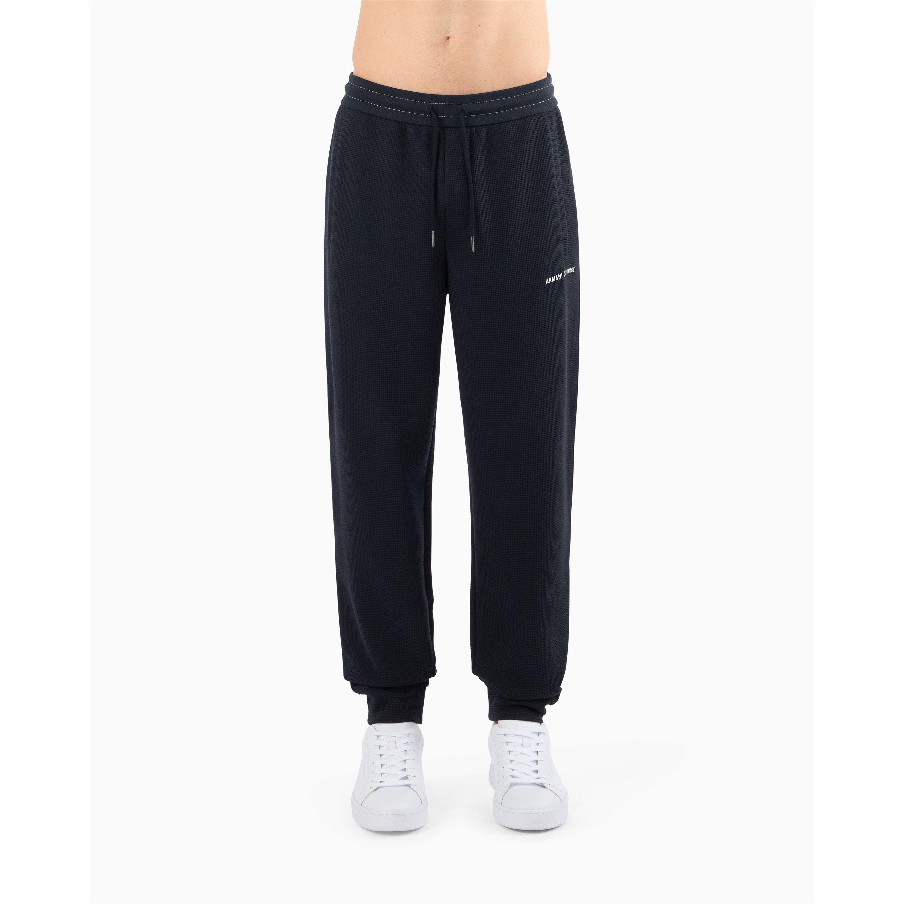 Armani Exchange Men's Closed Hem Fleece Joggers - Deep Navy - XL