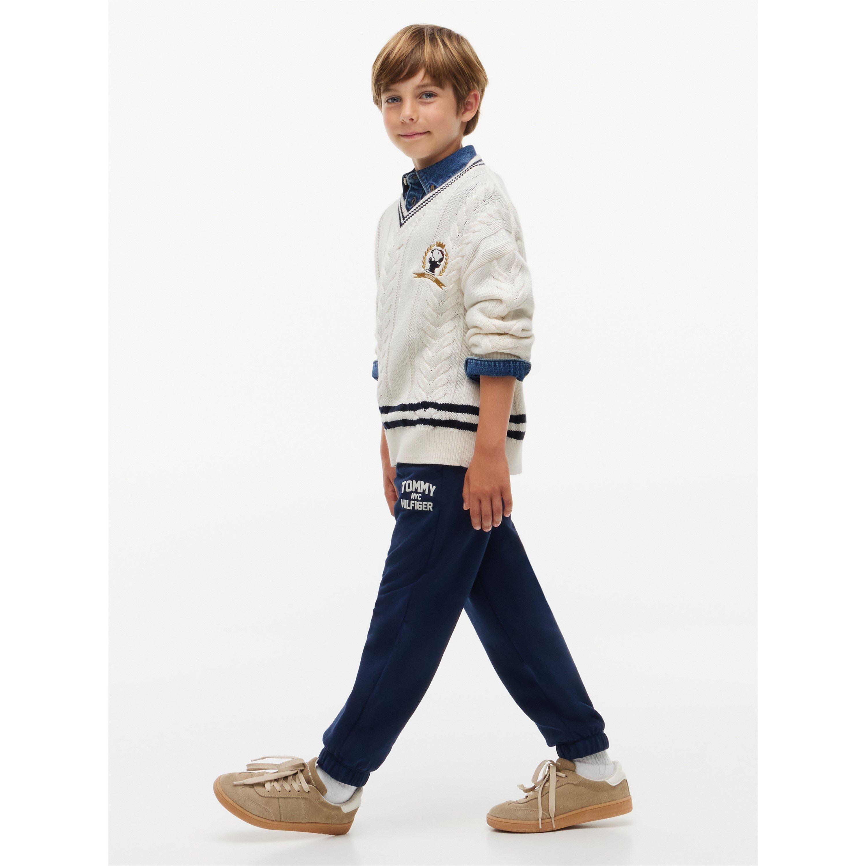 Dark Blue C1G - Tommy Hilfiger - Kids' Varsity Fleece Joggers - 4