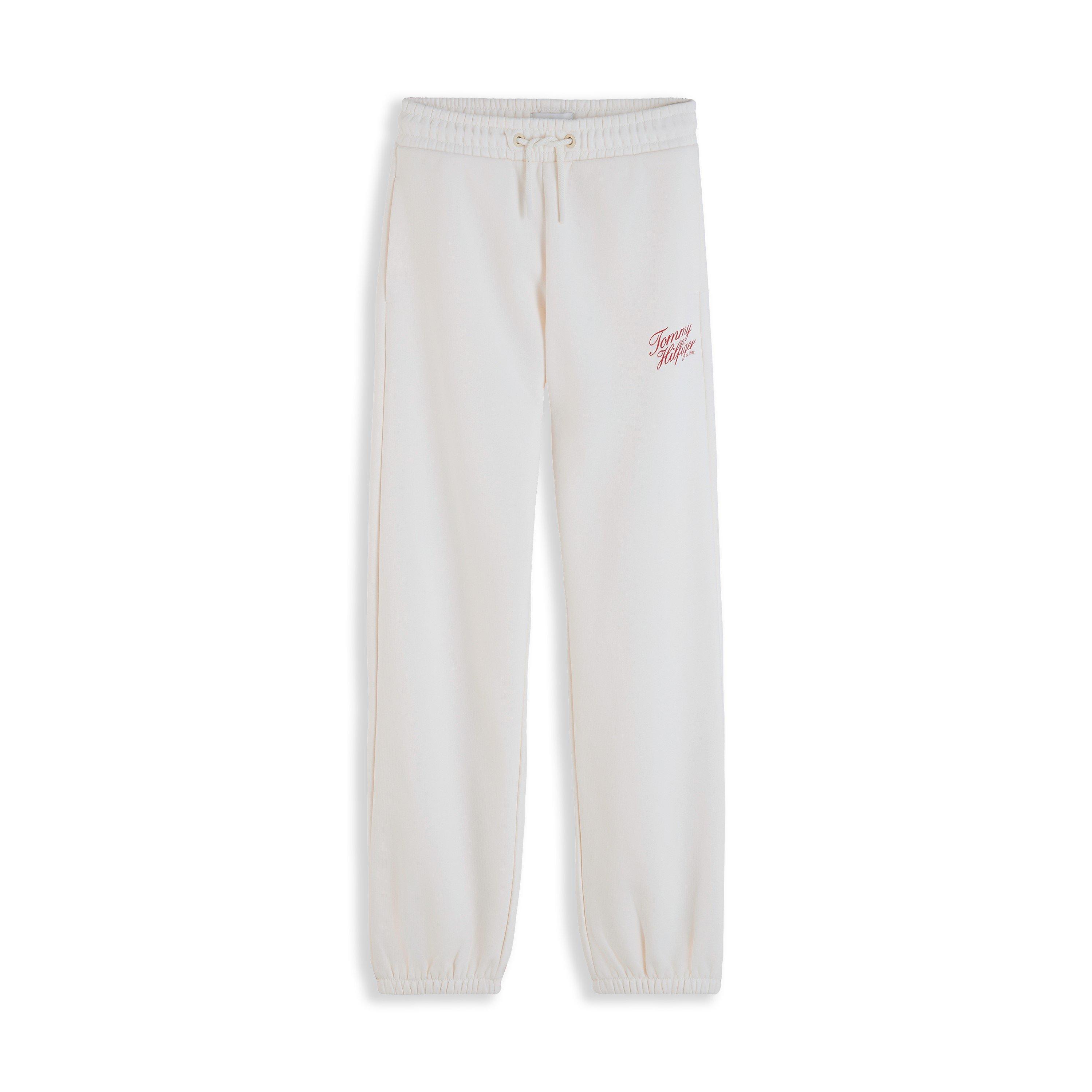 Tommy Hilfiger Girls Kids' Script Fleece Joggers - Off White Ybh - 14Y