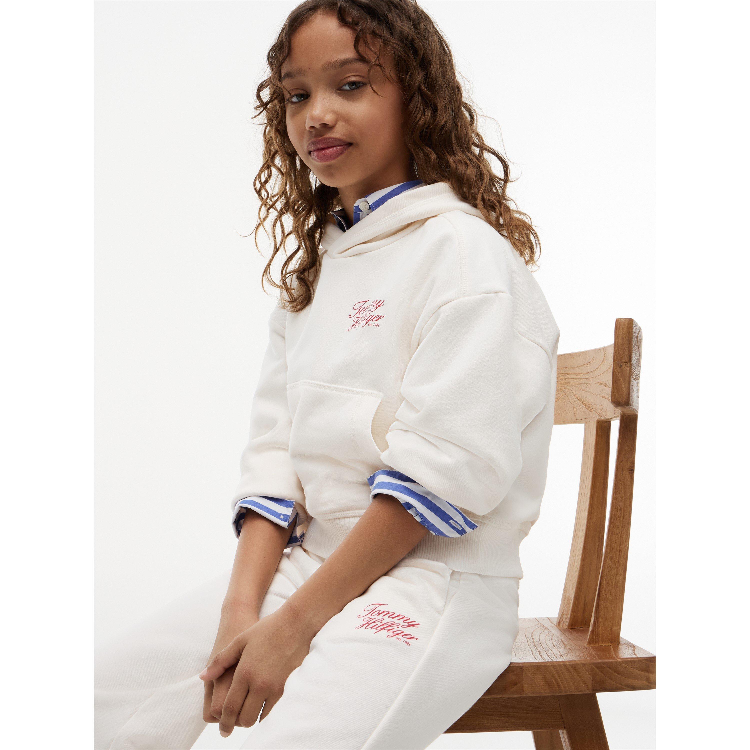 Off White YBH - Tommy Hilfiger - Kids' Script Fleece Joggers - 4