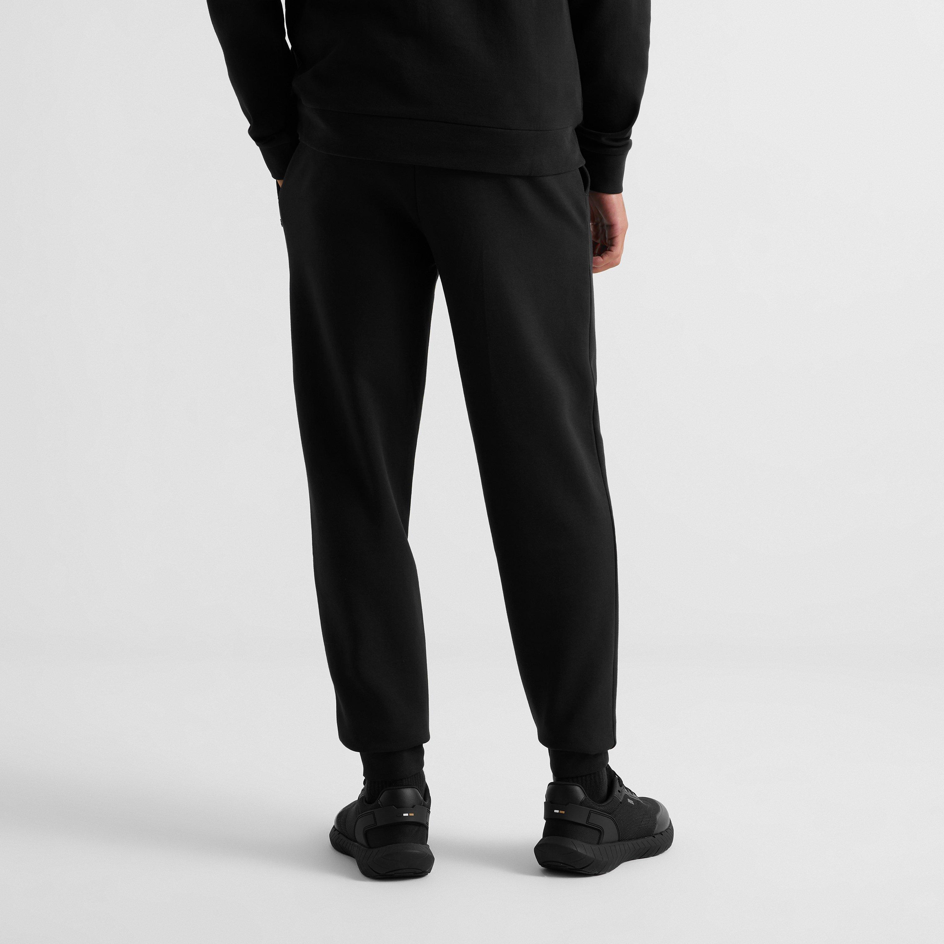 Black 004 - Boss - Mens BOSS Fleece Joggers with Metal Logo (Essense) - 4