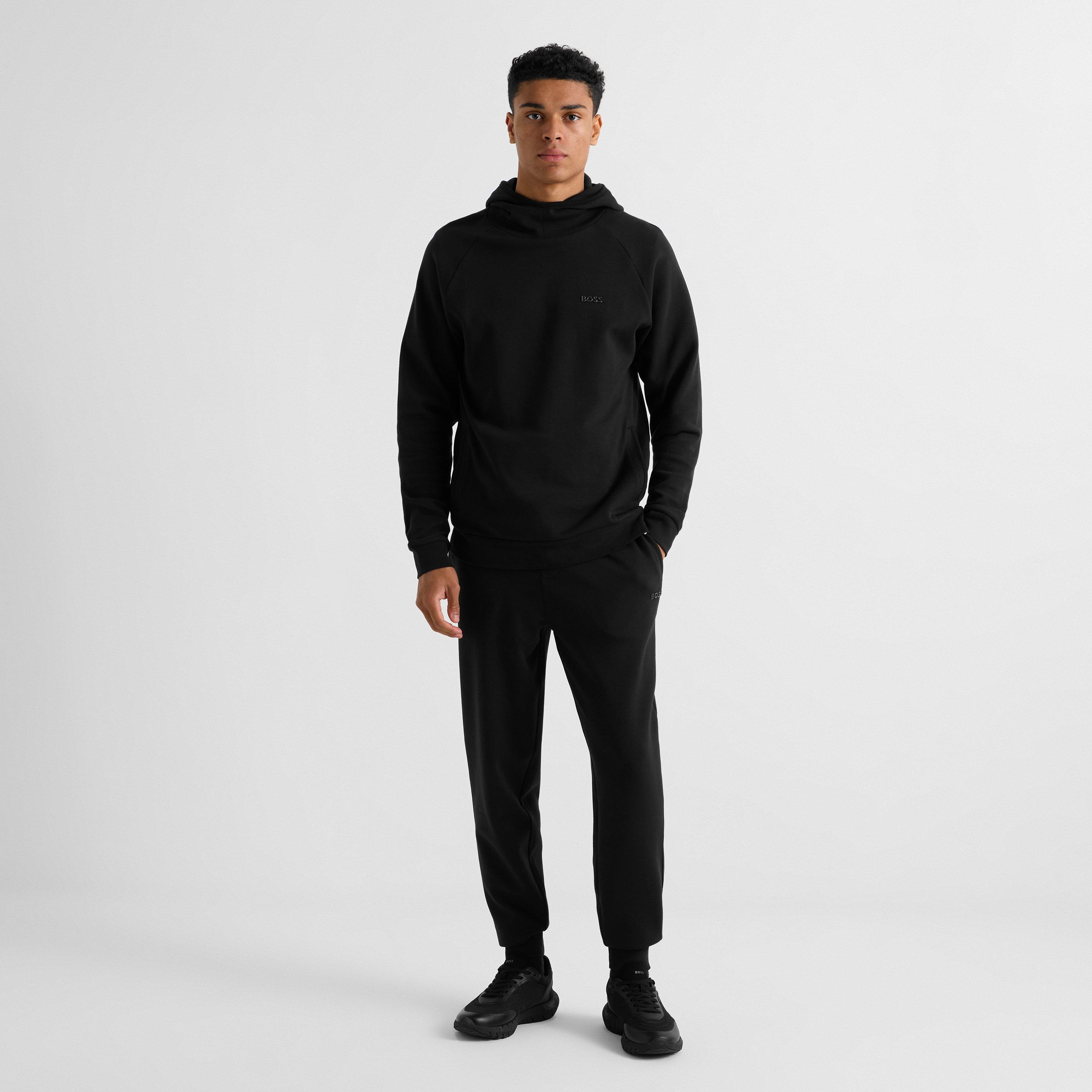 Black 004 - Boss - Mens BOSS Fleece Joggers with Metal Logo (Essense) - 6