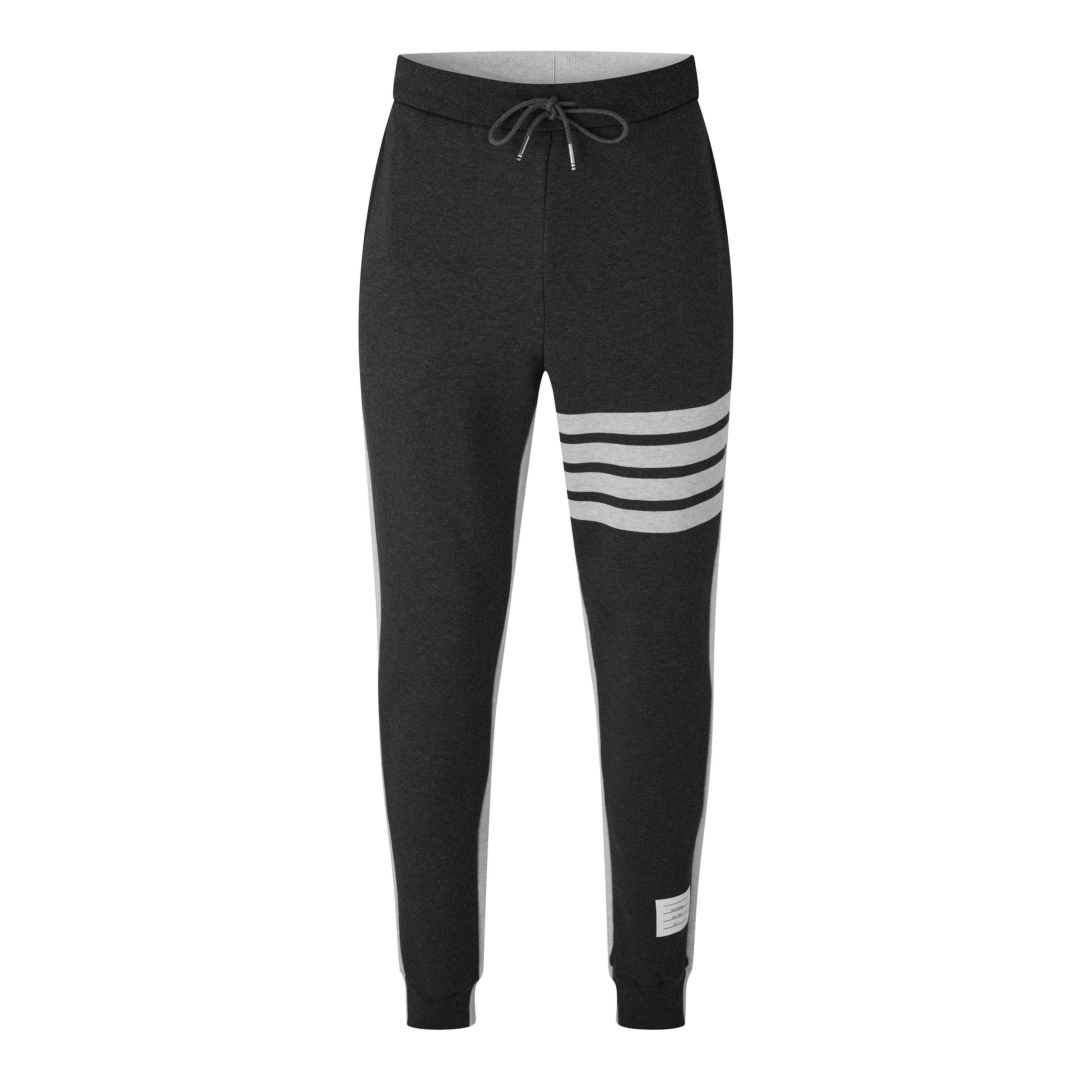 Drk Grey/P Grey - Thom Browne - TB ClrBlck 4Bar Swtp Sn63 - 1