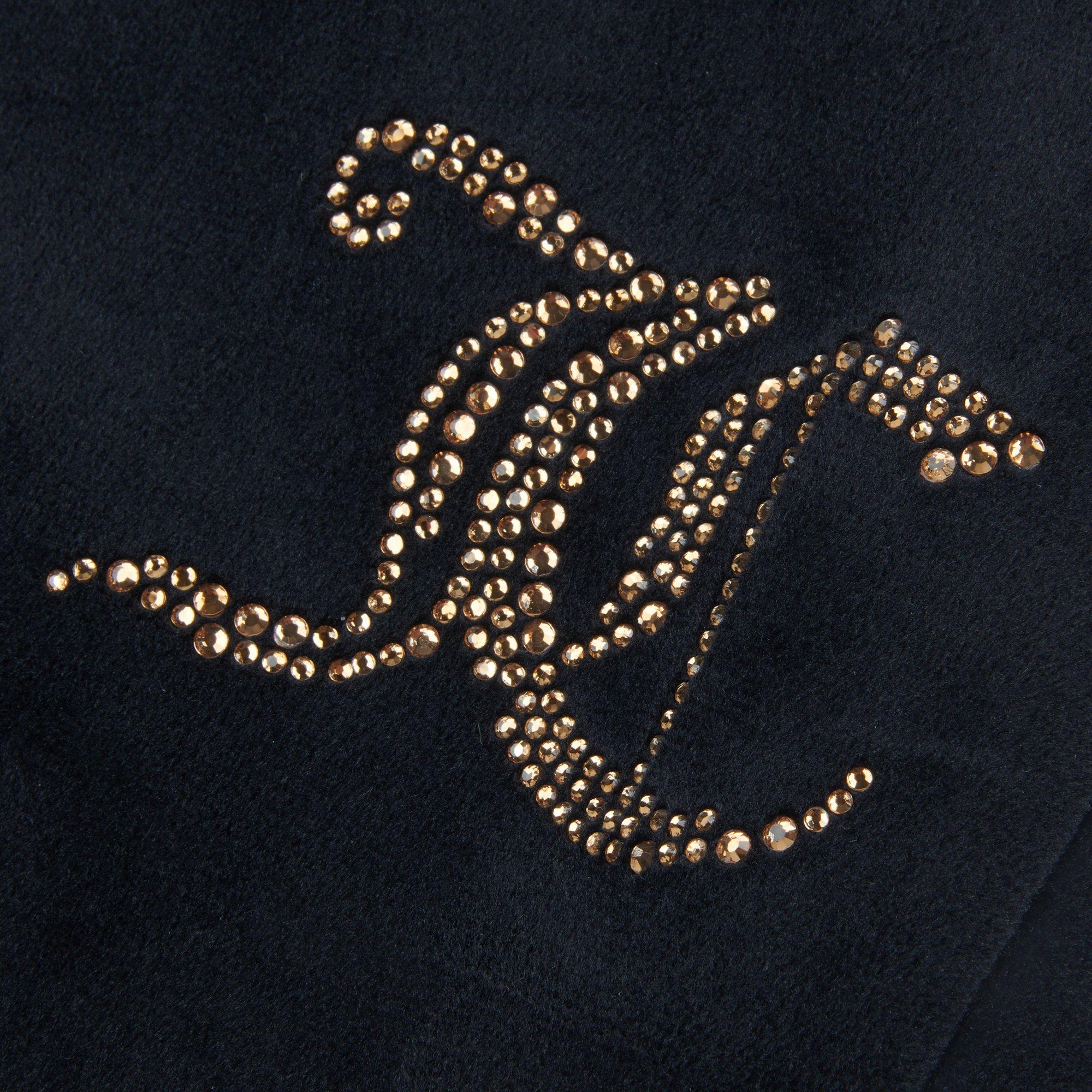 Jet Black 102 - Juicy Couture - Kids' Embellished Monogram Closed Hem Fleece Joggers - 3