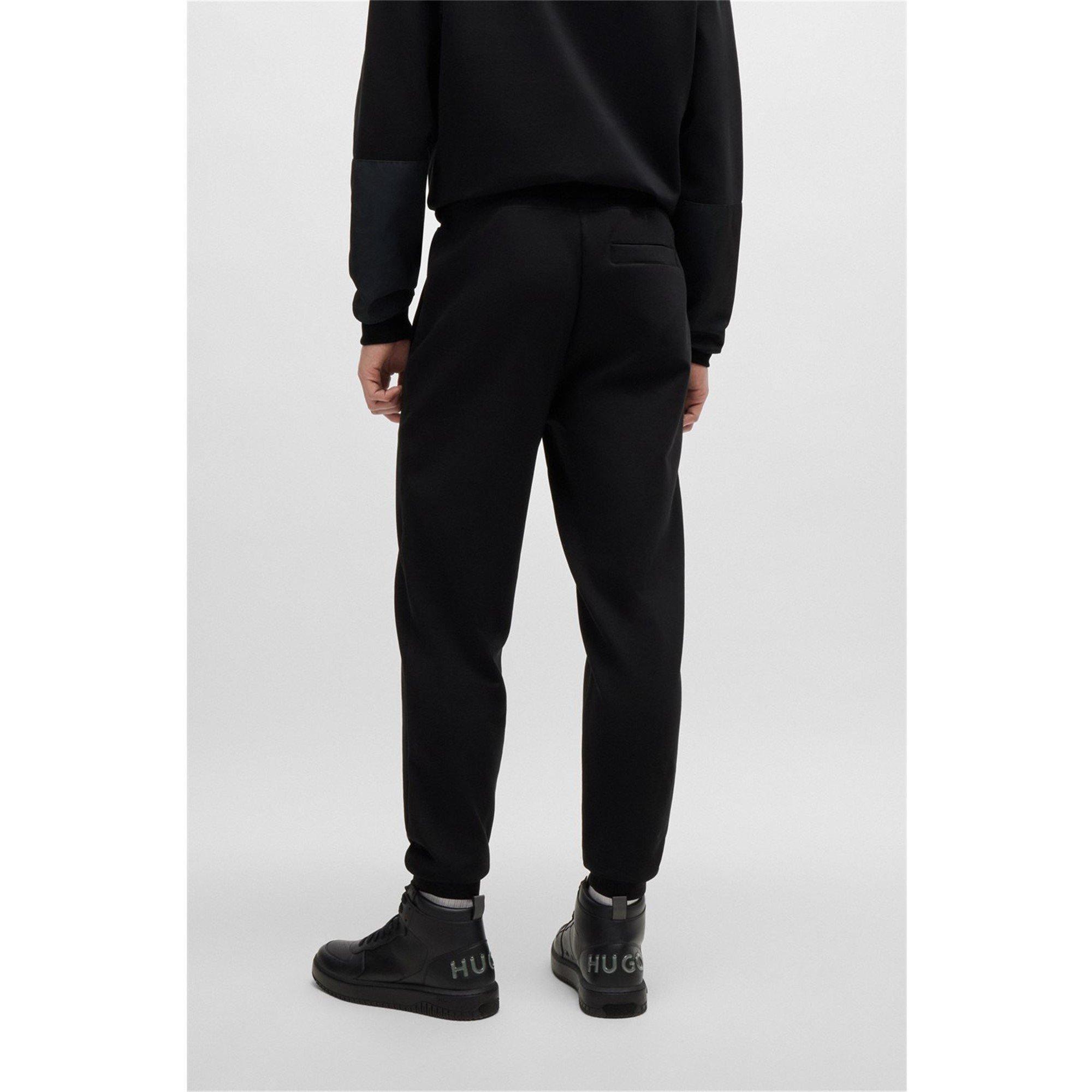 Black 001 - Hugo - Men's Dimacs Closed Hem Fleece Joggers - 2