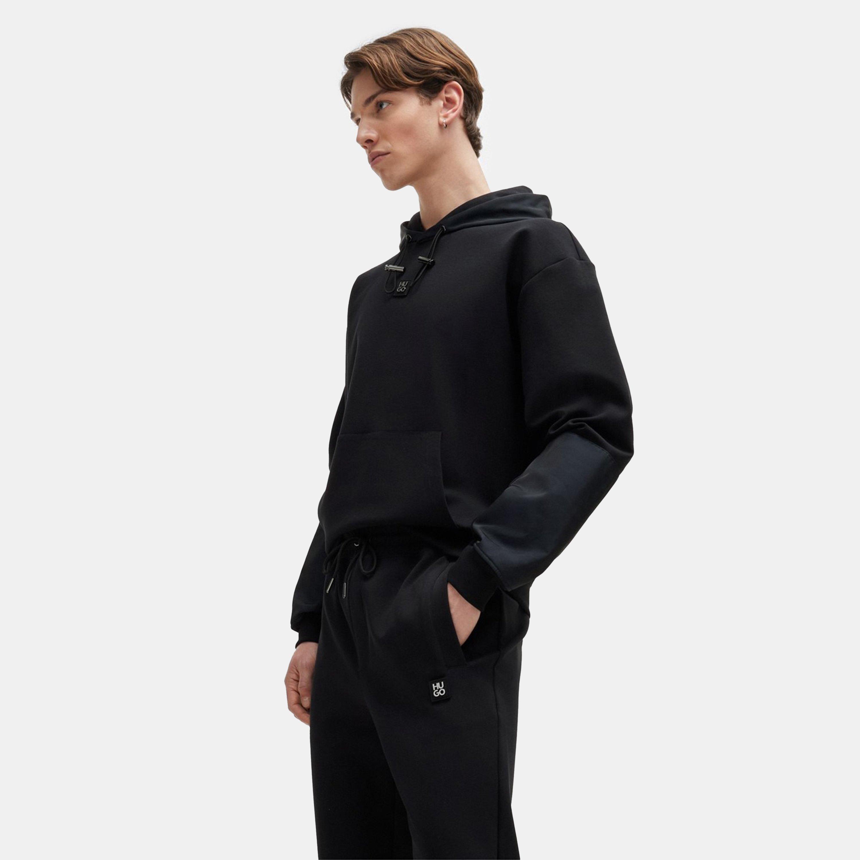 Black 001 - Hugo - Men's Dimacs Closed Hem Fleece Joggers - 8