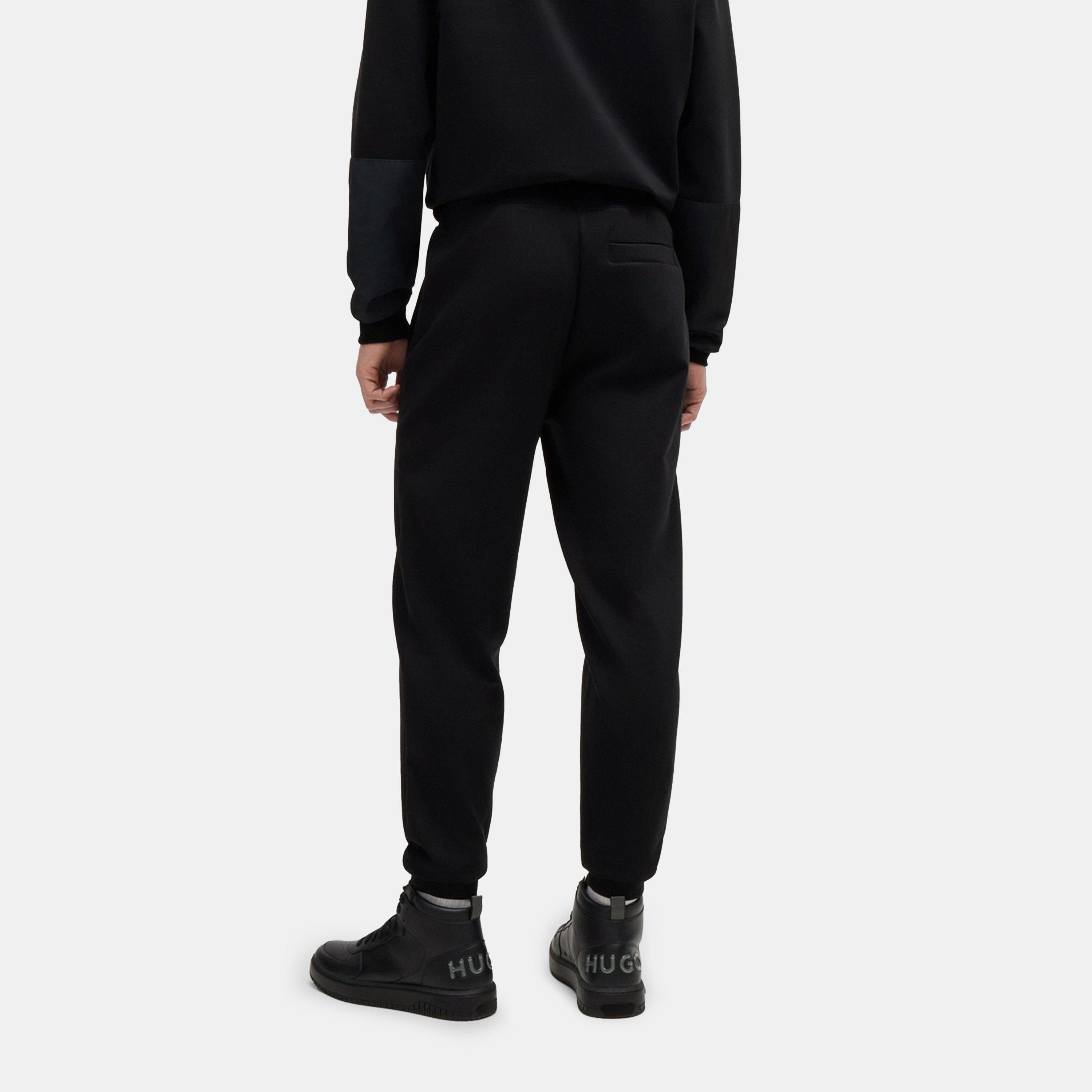 Black 001 - Hugo - Men's Dimacs Closed Hem Fleece Joggers - 4
