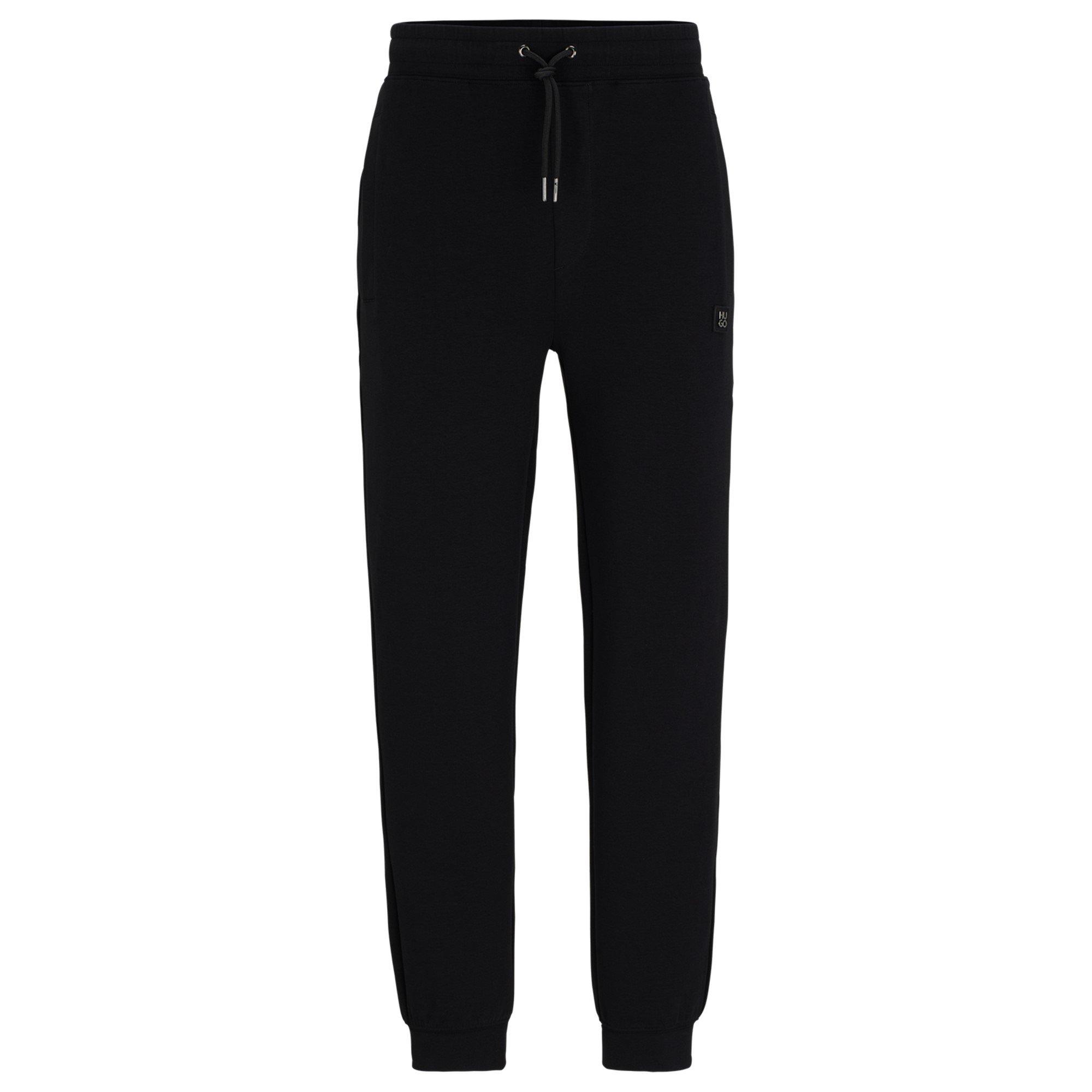 Black 001 - Hugo - Men's Dimacs Closed Hem Fleece Joggers - 6