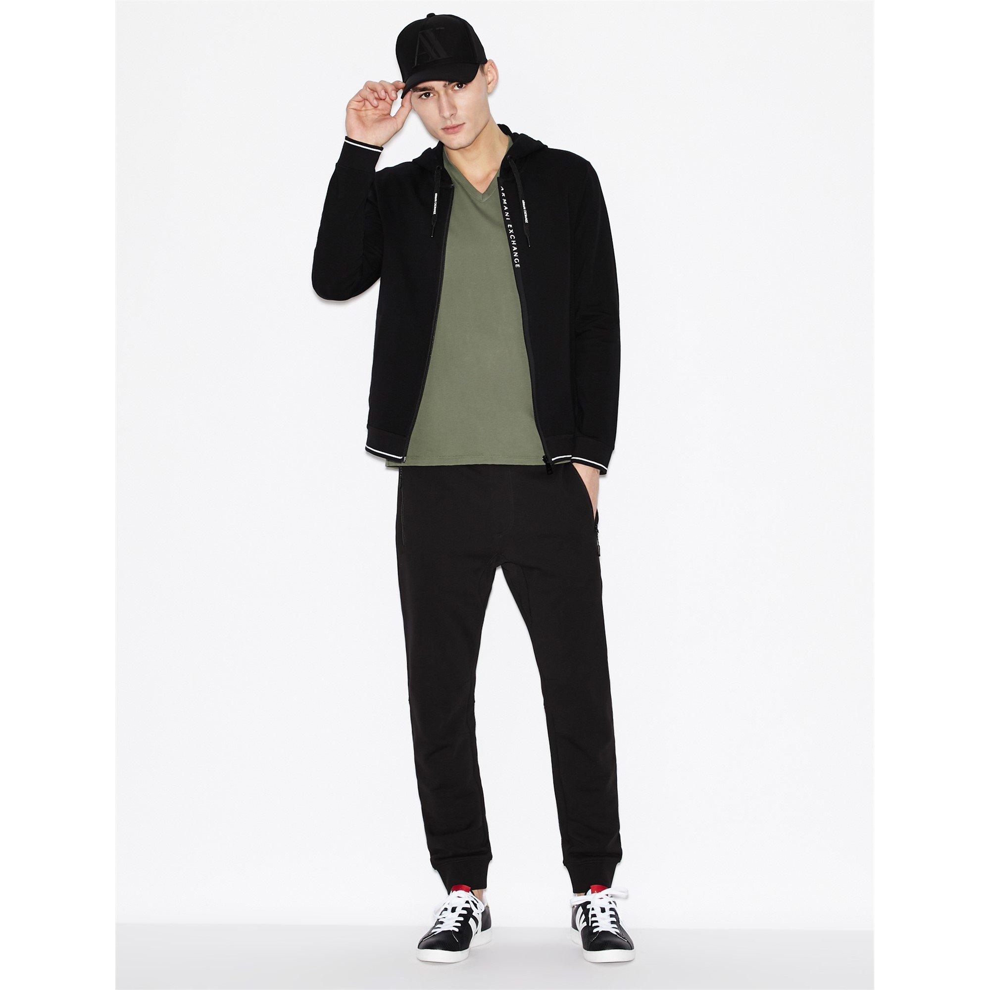 Black 1200 - Armani Exchange - Zip Pocket Jogging Bottoms - 3