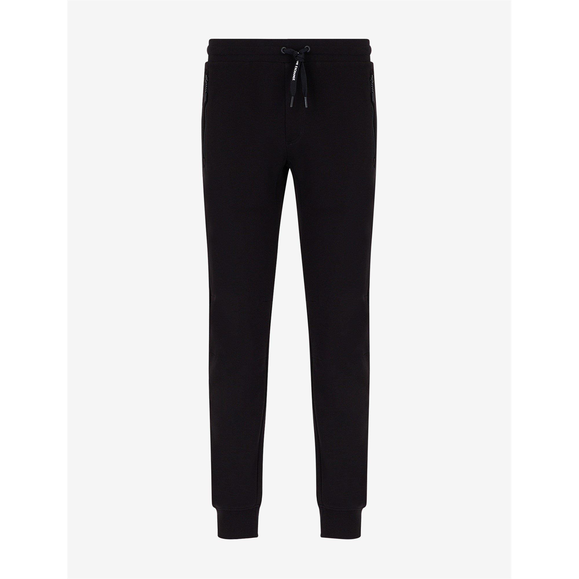 Black 1200 - Armani Exchange - Zip Pocket Jogging Bottoms - 6
